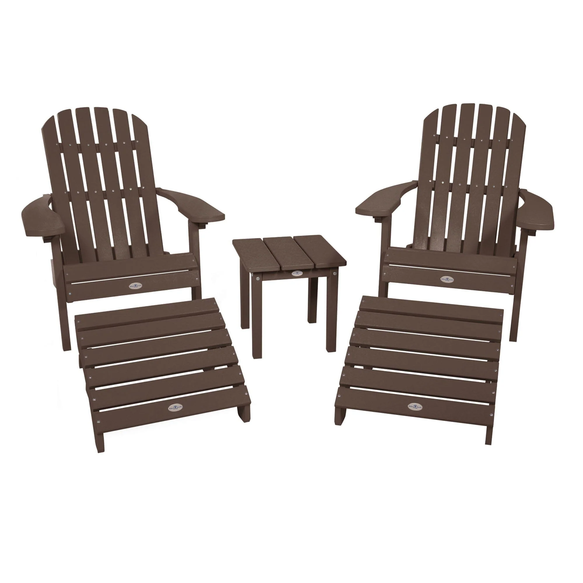 2 Cape Folding Adirondacks, 2 Ottomans, and 1 Side Table - Image 15