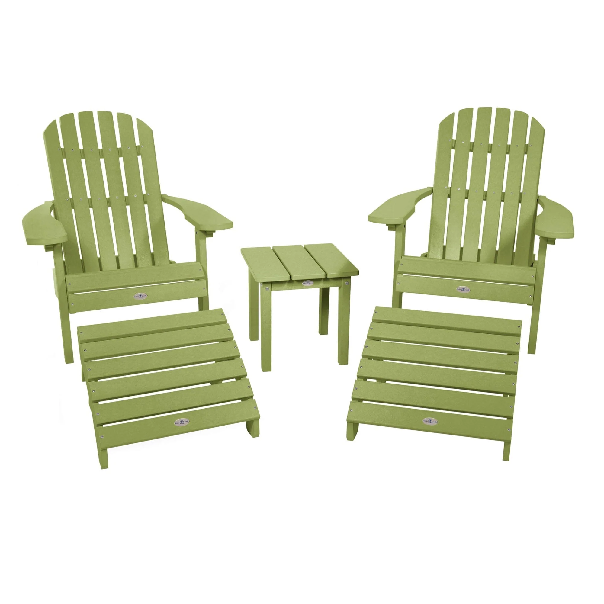 2 Cape Folding Adirondacks, 2 Ottomans, and 1 Side Table - Image 17