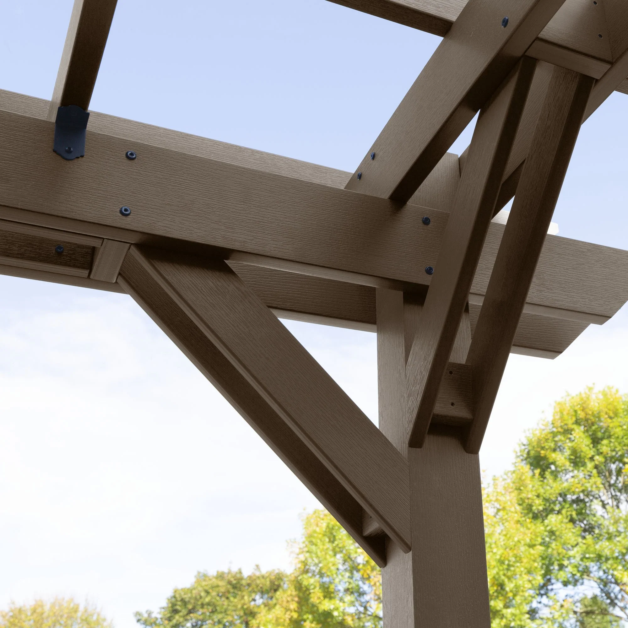 Bodhi 10' x 10' DIY Pergola with 5' Weatherly Porch Swing - Image 4