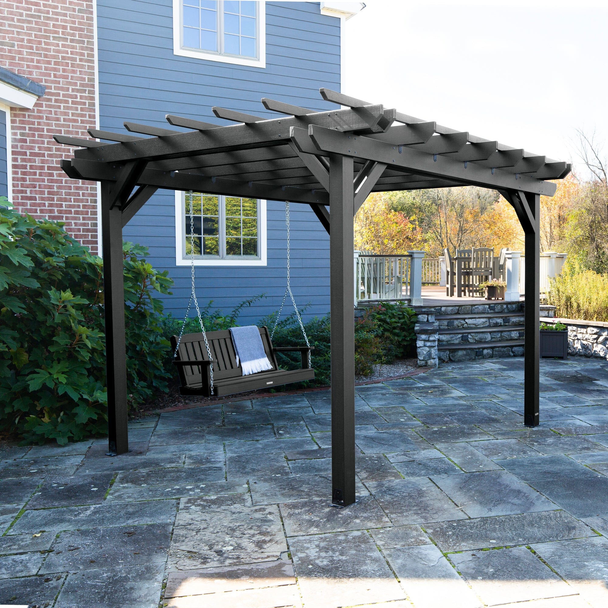 Bodhi 10' x 10' DIY Pergola with 5' Lehigh Porch Swing - Image 9