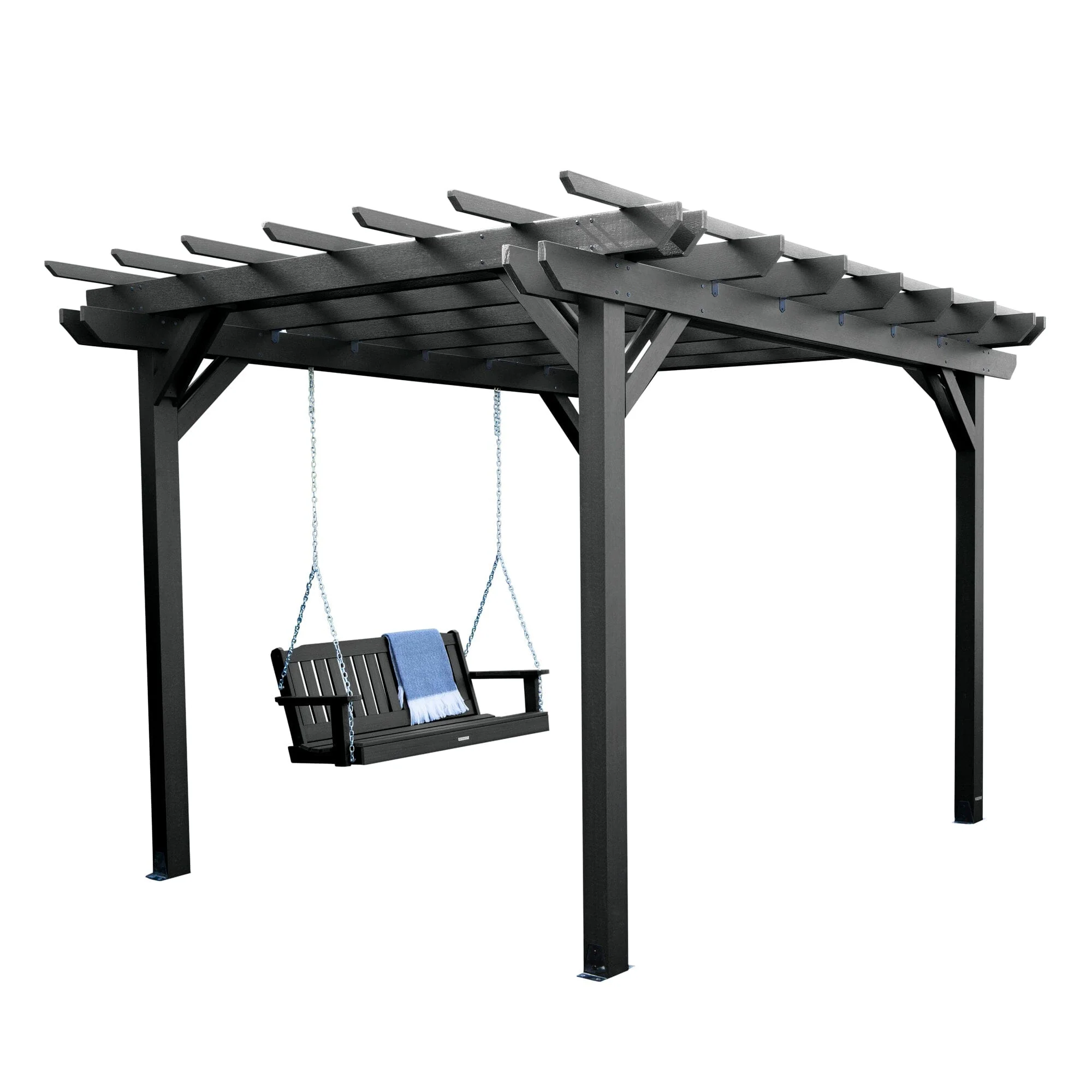 Bodhi 12' x 12' DIY Pergola with 5' Lehigh Porch Swing - Image 8