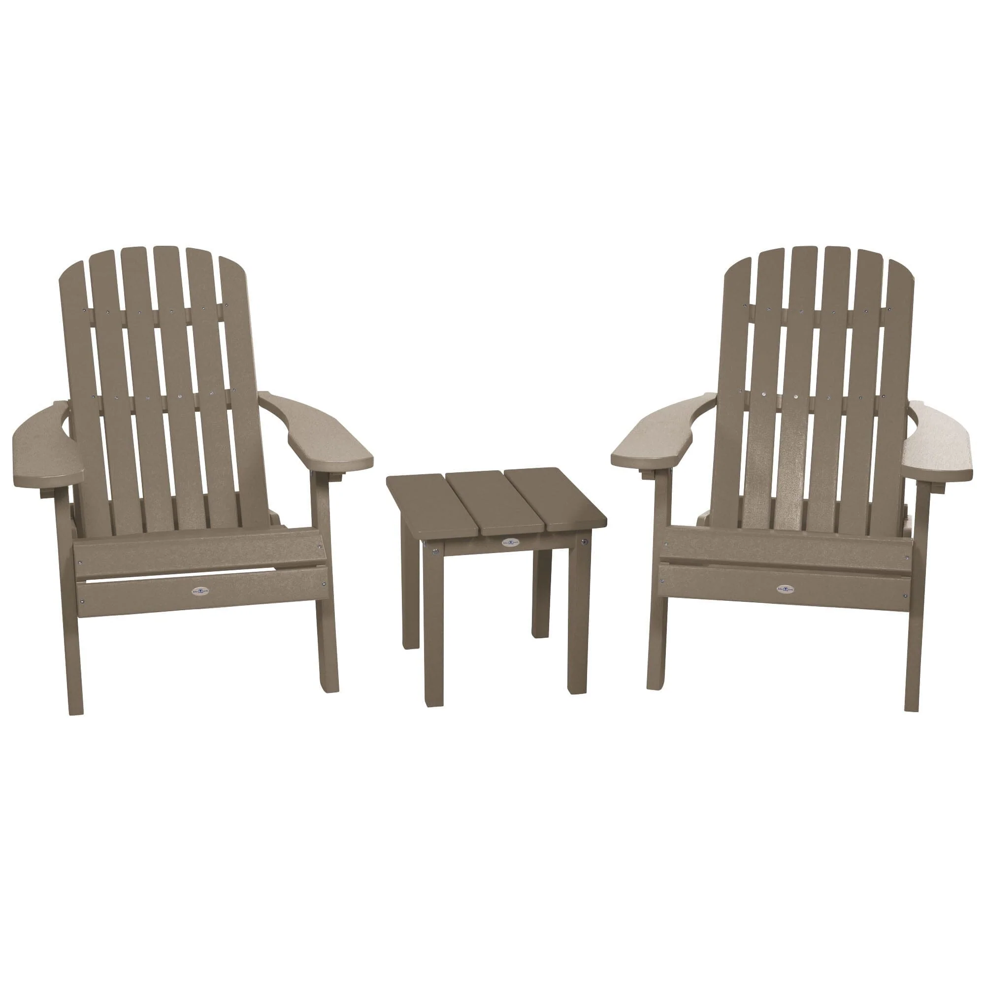 Two Cape Folding Adirondack Chairs and Side Table Set - Image 11