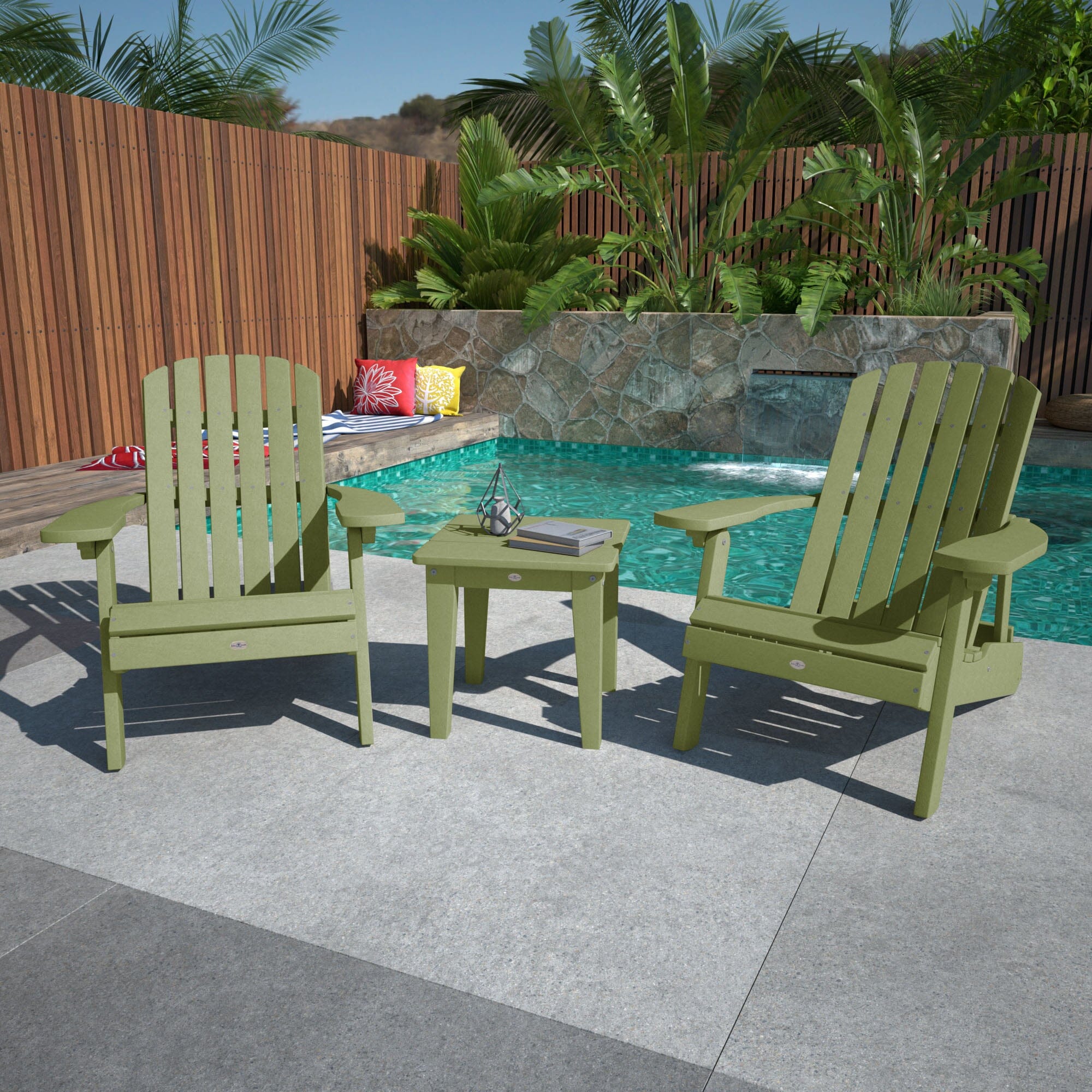 Two Cape Folding Adirondack Chairs and Side Table Set - Image 18