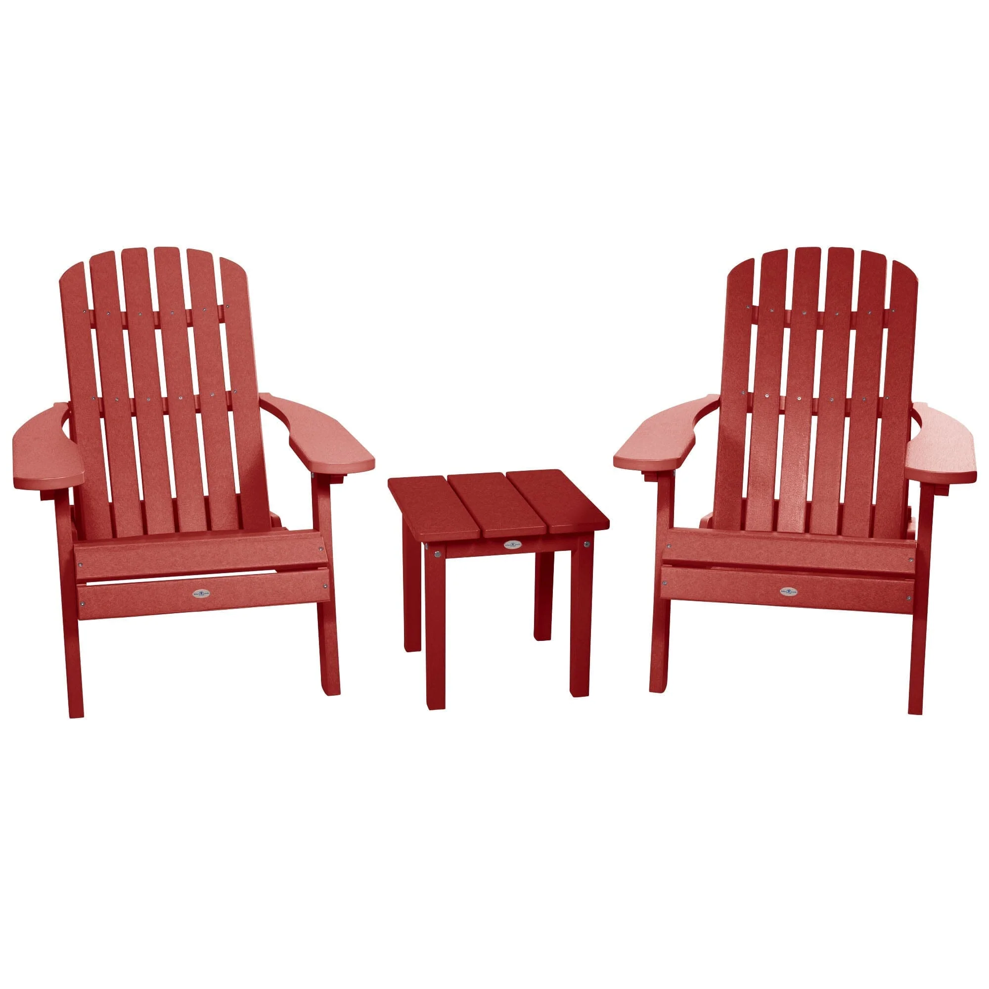 Two Cape Folding Adirondack Chairs and Side Table Set - Image 7