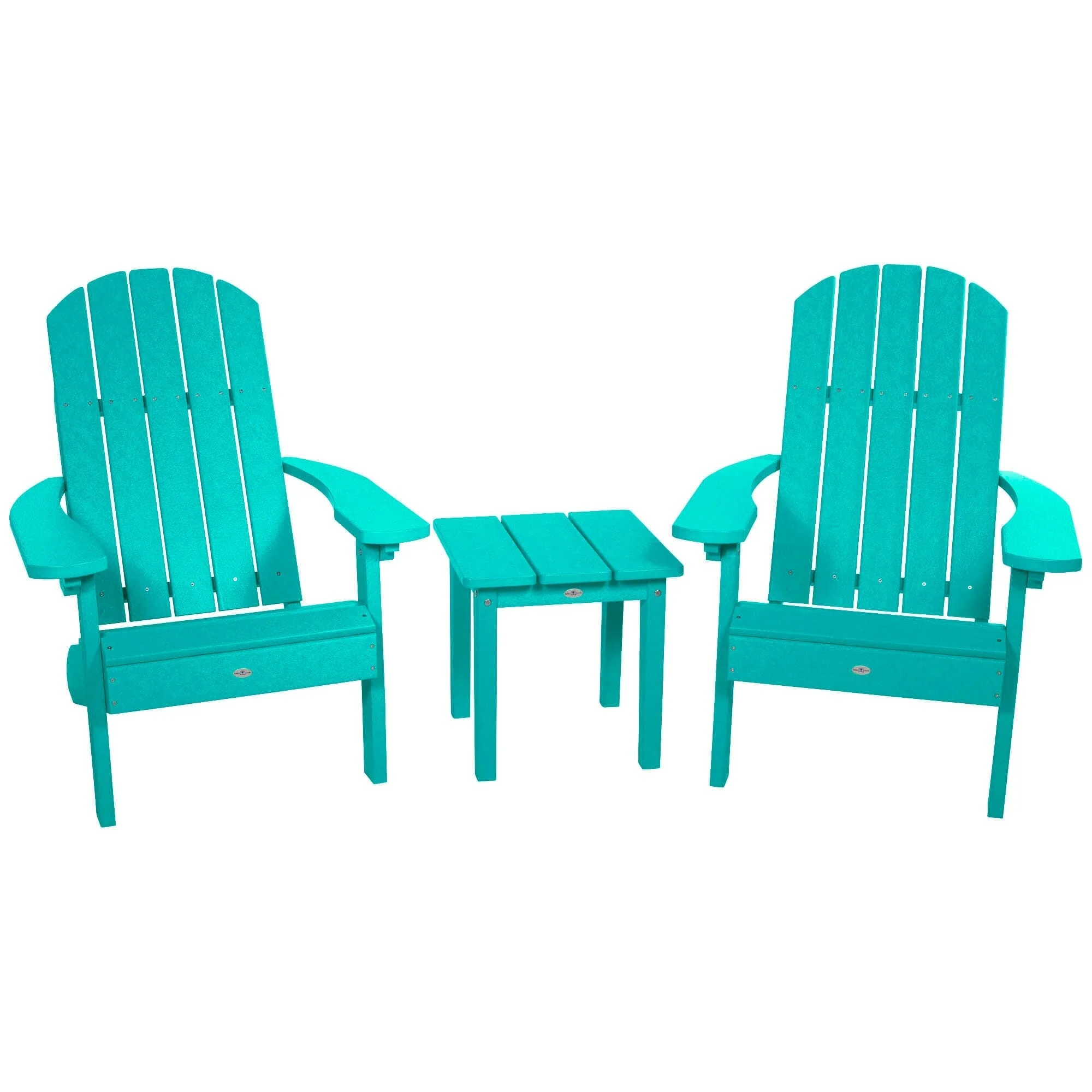 Two Cape Classic Adirondack Chairs and Side Table Set - Image 3