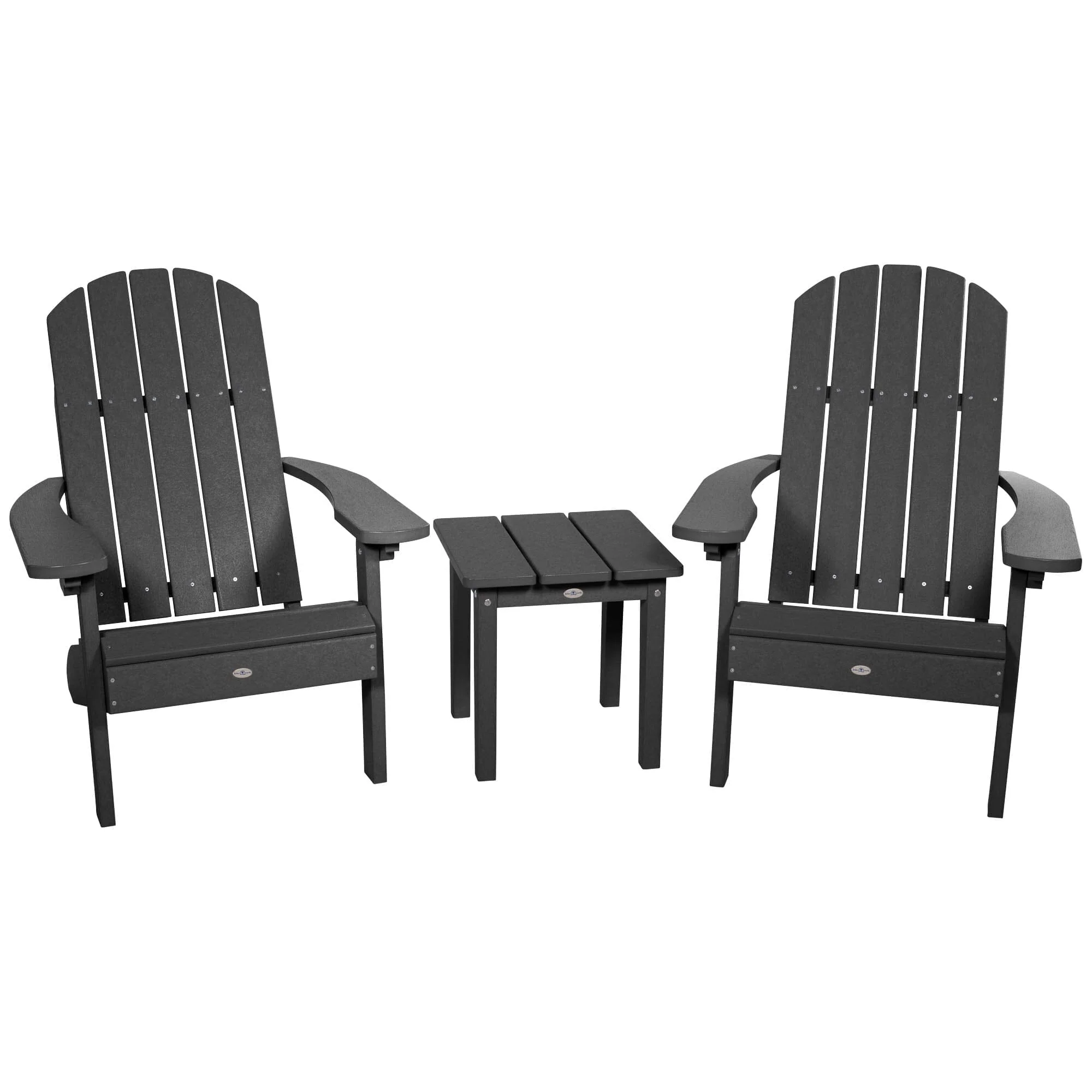 Two Cape Classic Adirondack Chairs and Side Table Set - Image 7