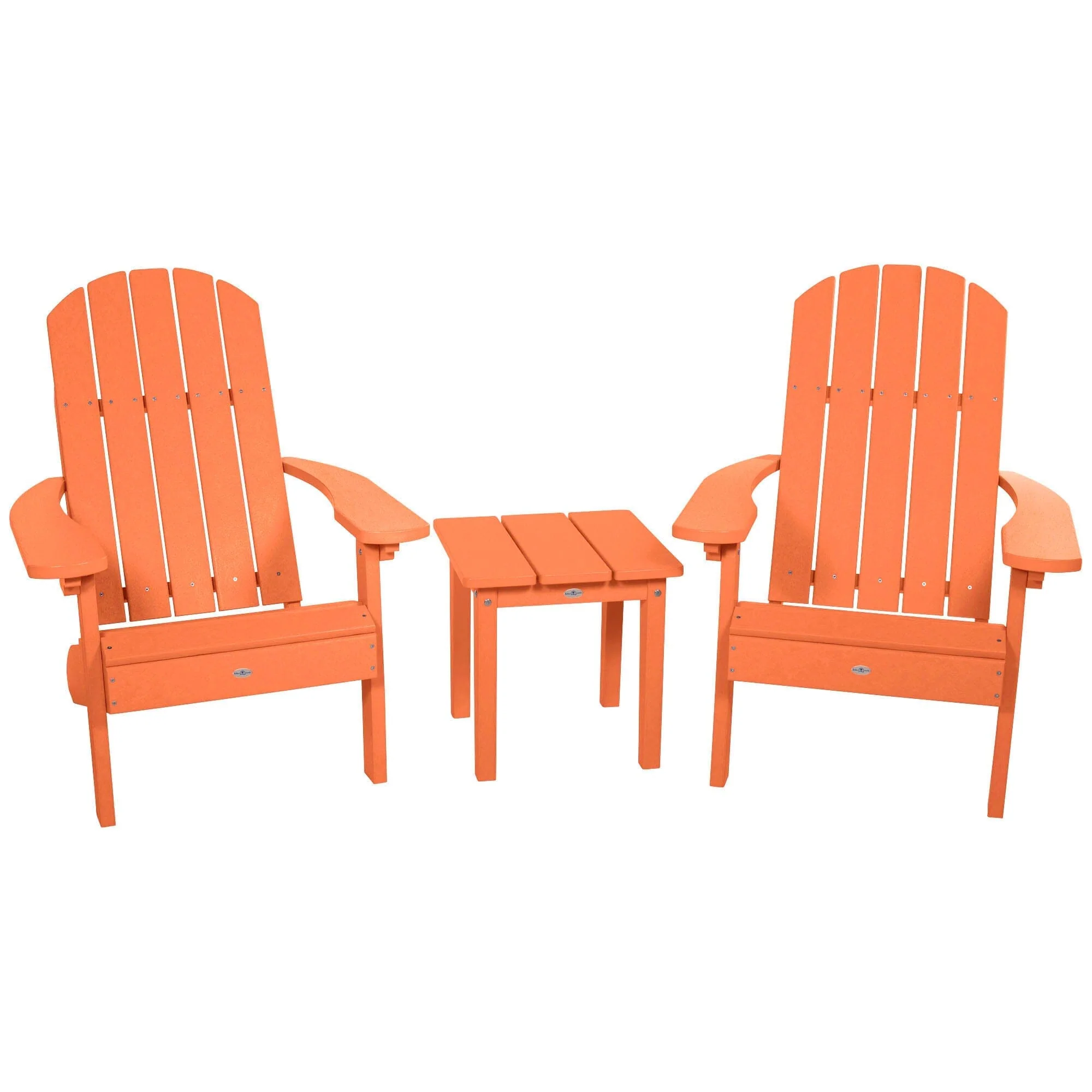 Two Cape Classic Adirondack Chairs and Side Table Set - Image 9
