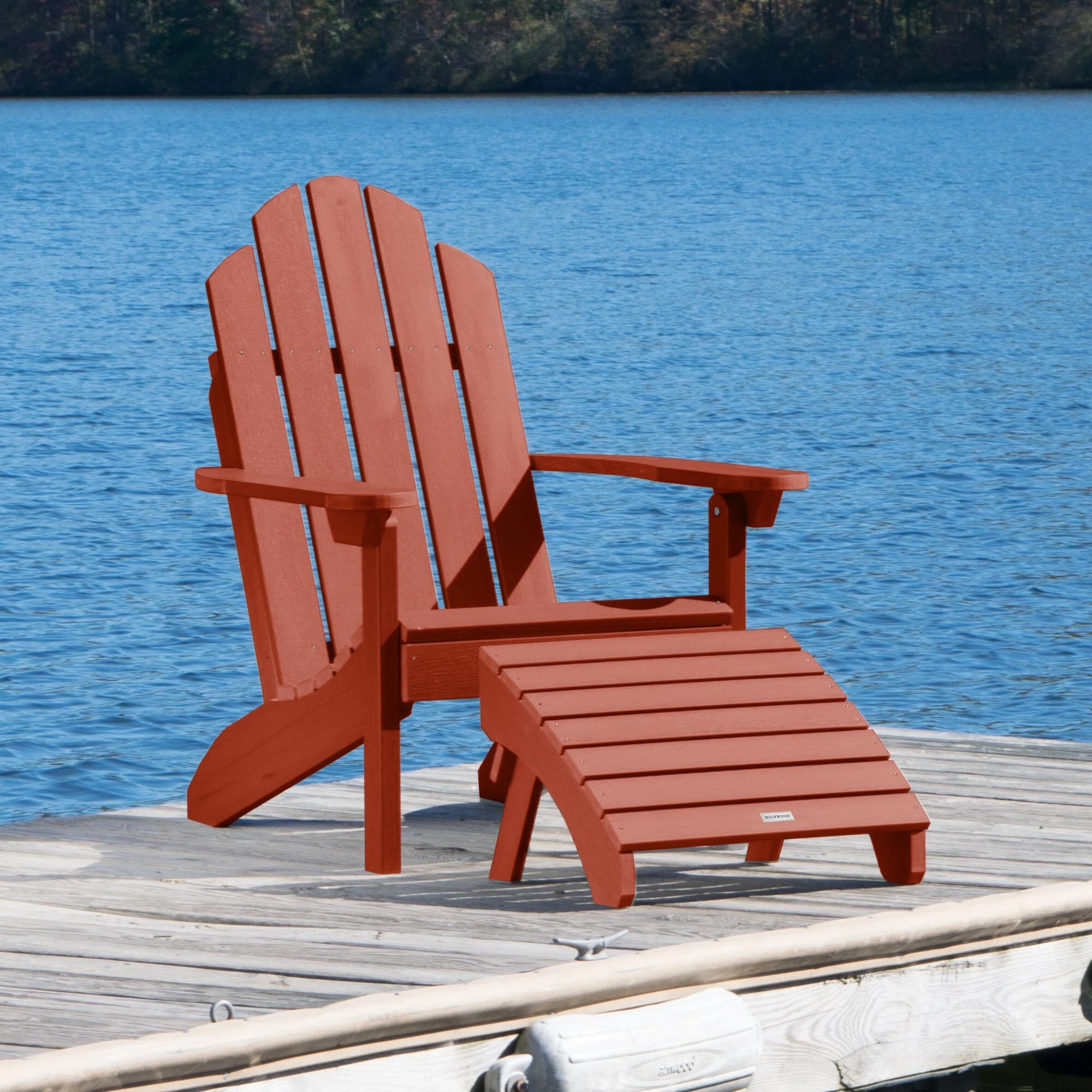 Classic Westport Adirondack Chair with Folding Adirondack Ottoman - Image 12