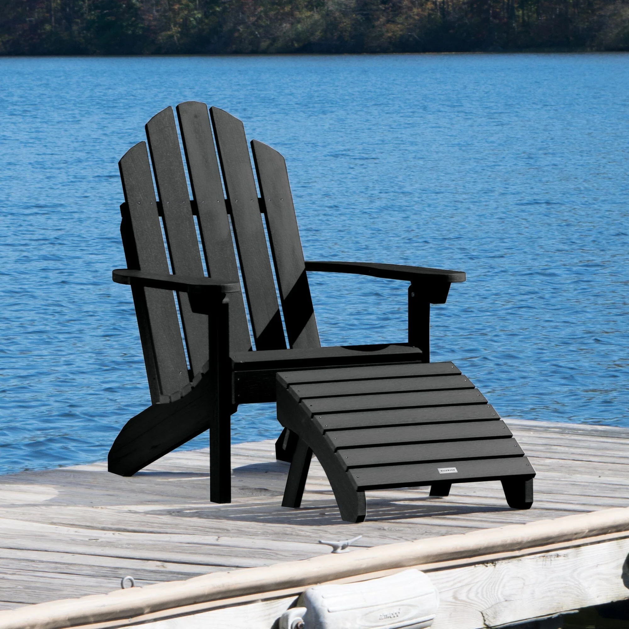 Classic Westport Adirondack Chair with Folding Adirondack Ottoman - Image 4