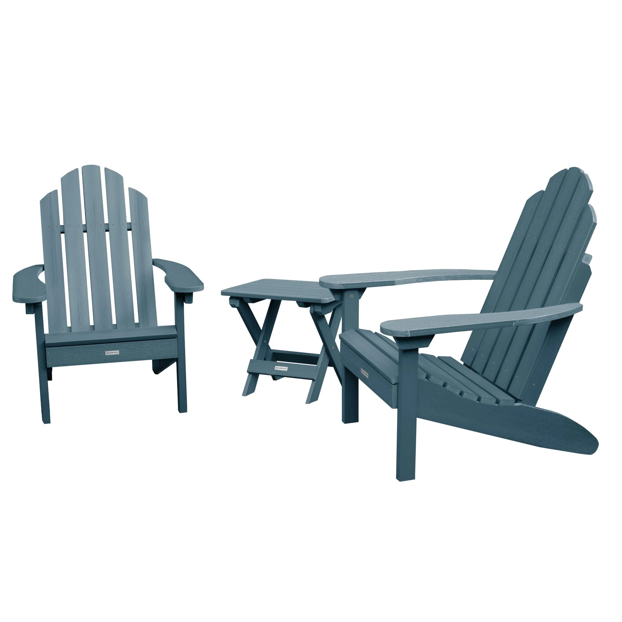 2 Classic Westport Adirondack Chairs with Folding Side Table - Image 11