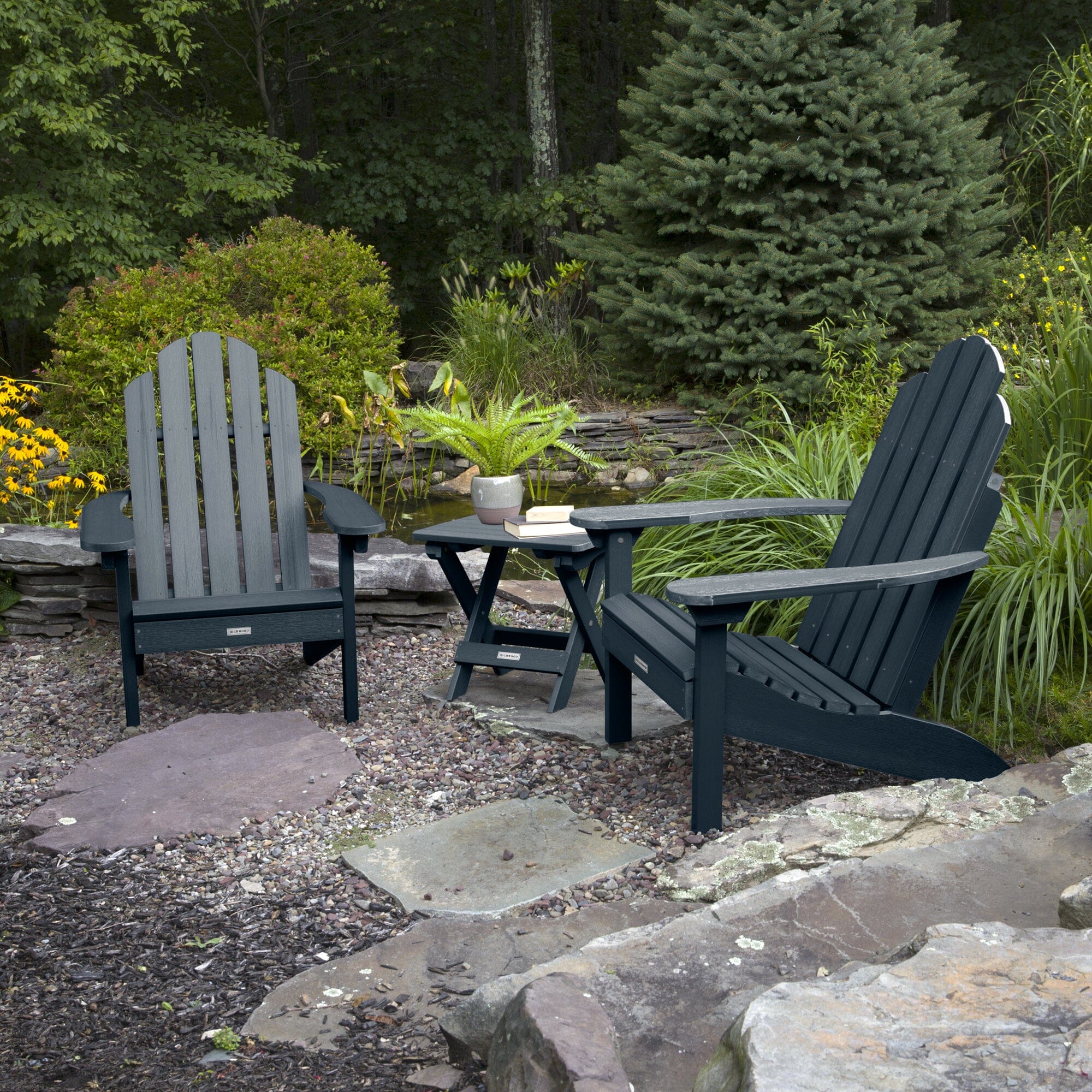 2 Classic Westport Adirondack Chairs with Folding Side Table - Image 14