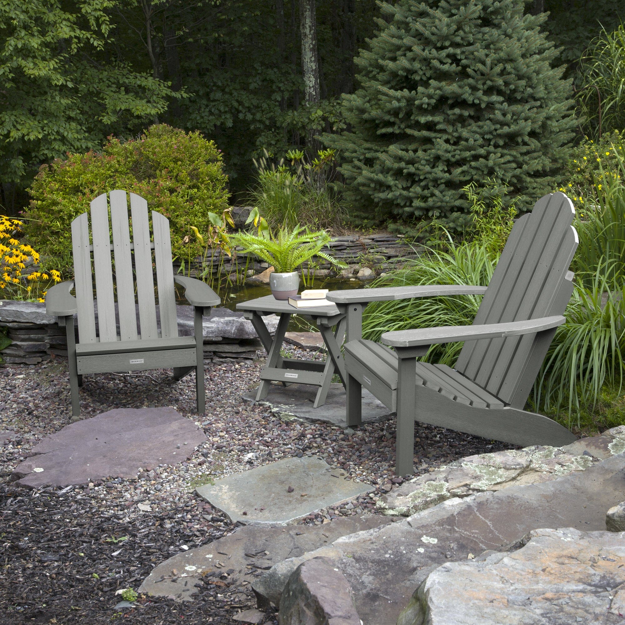 2 Classic Westport Adirondack Chairs with Folding Side Table - Image 16