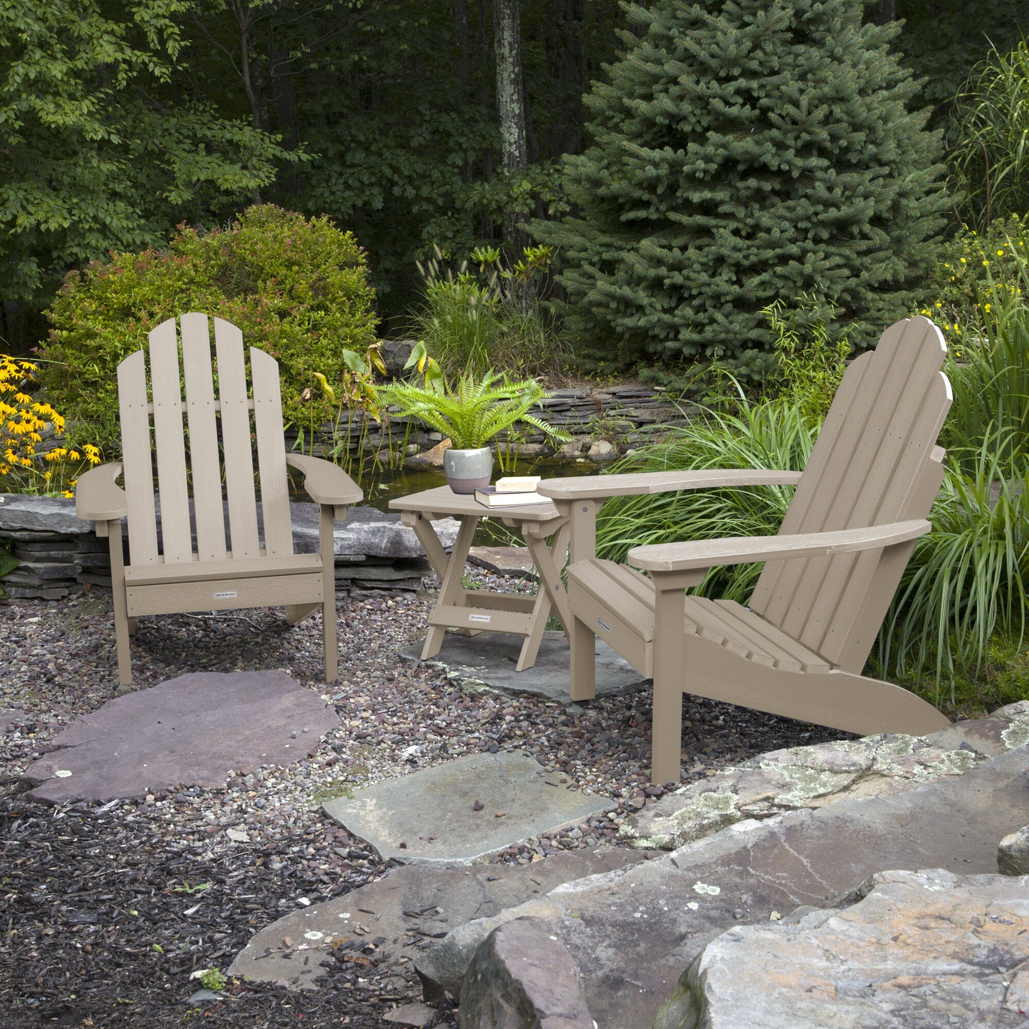 2 Classic Westport Adirondack Chairs with Folding Side Table - Image 22