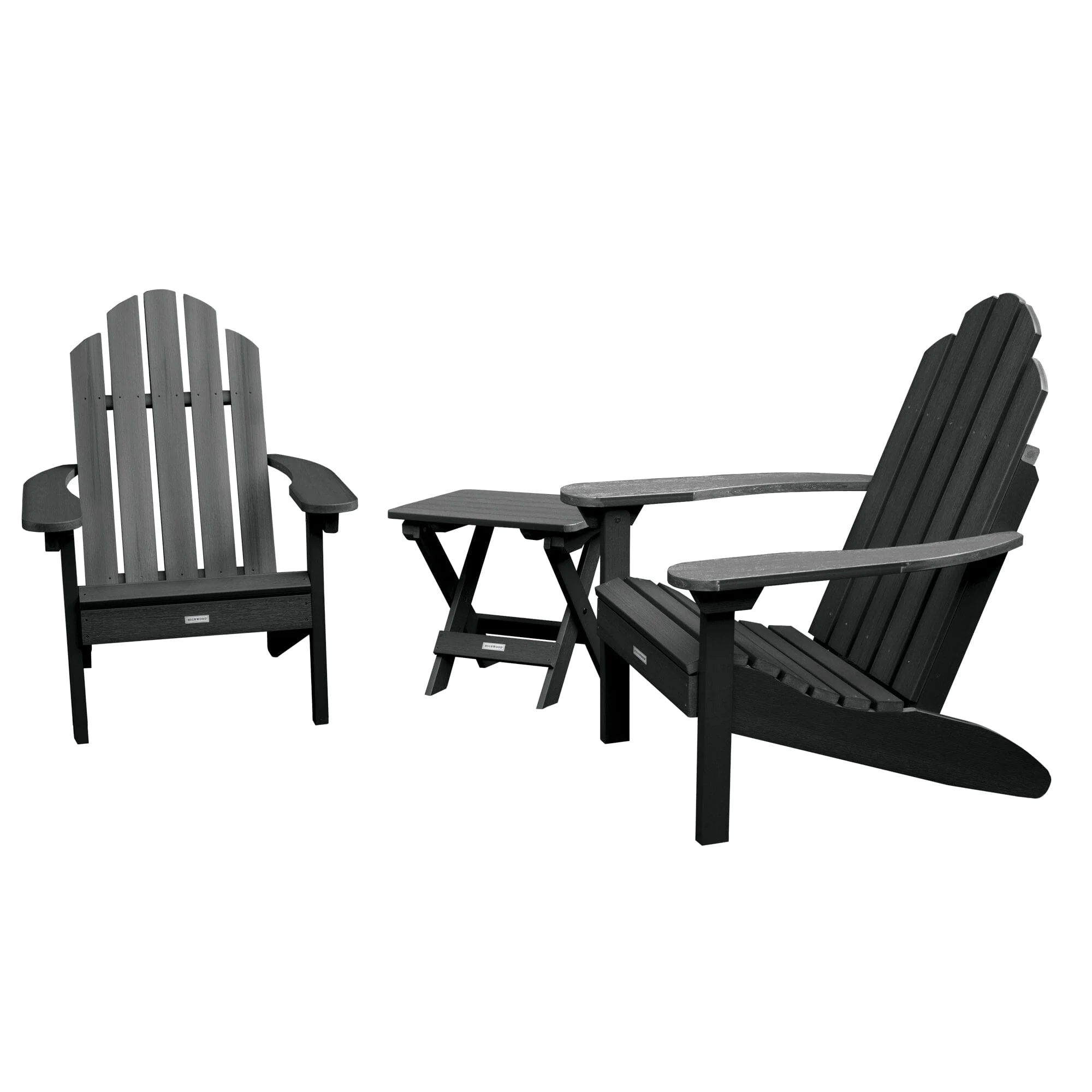 2 Classic Westport Adirondack Chairs with Folding Side Table - Image 3