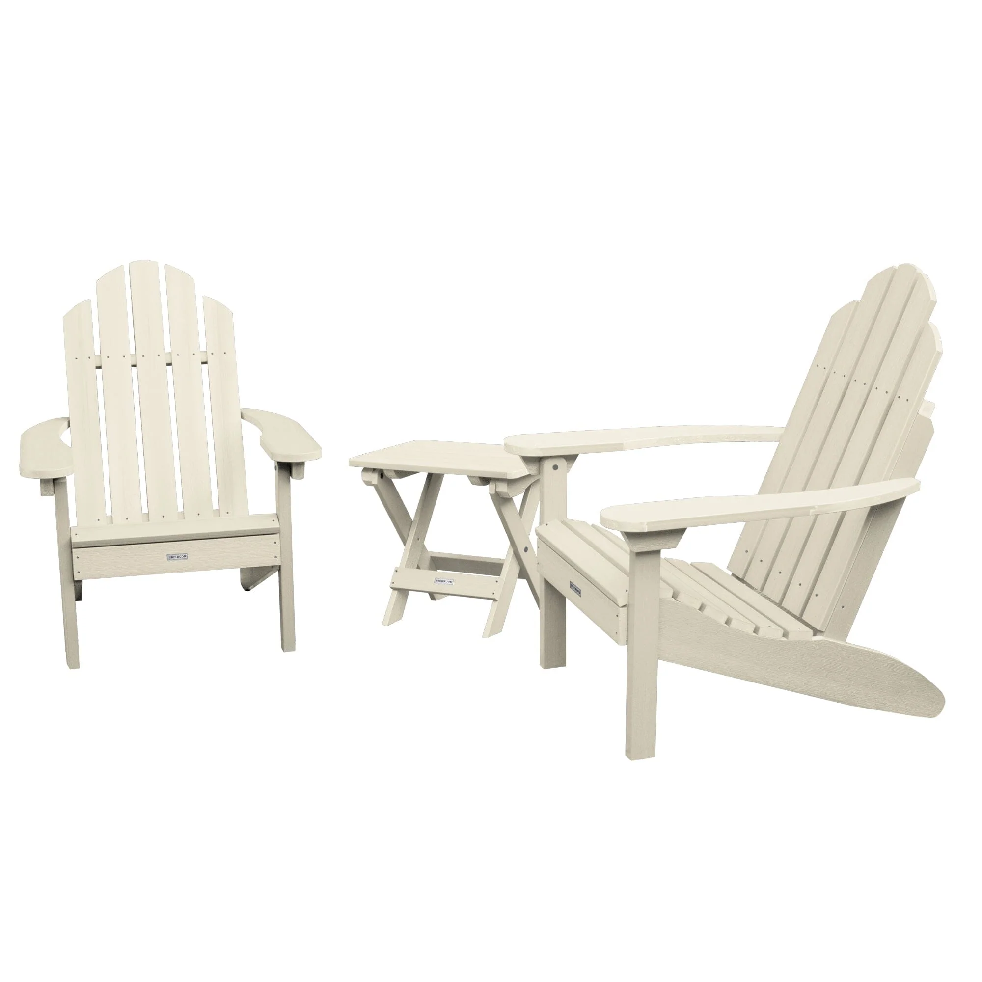 2 Classic Westport Adirondack Chairs with Folding Side Table - Image 7