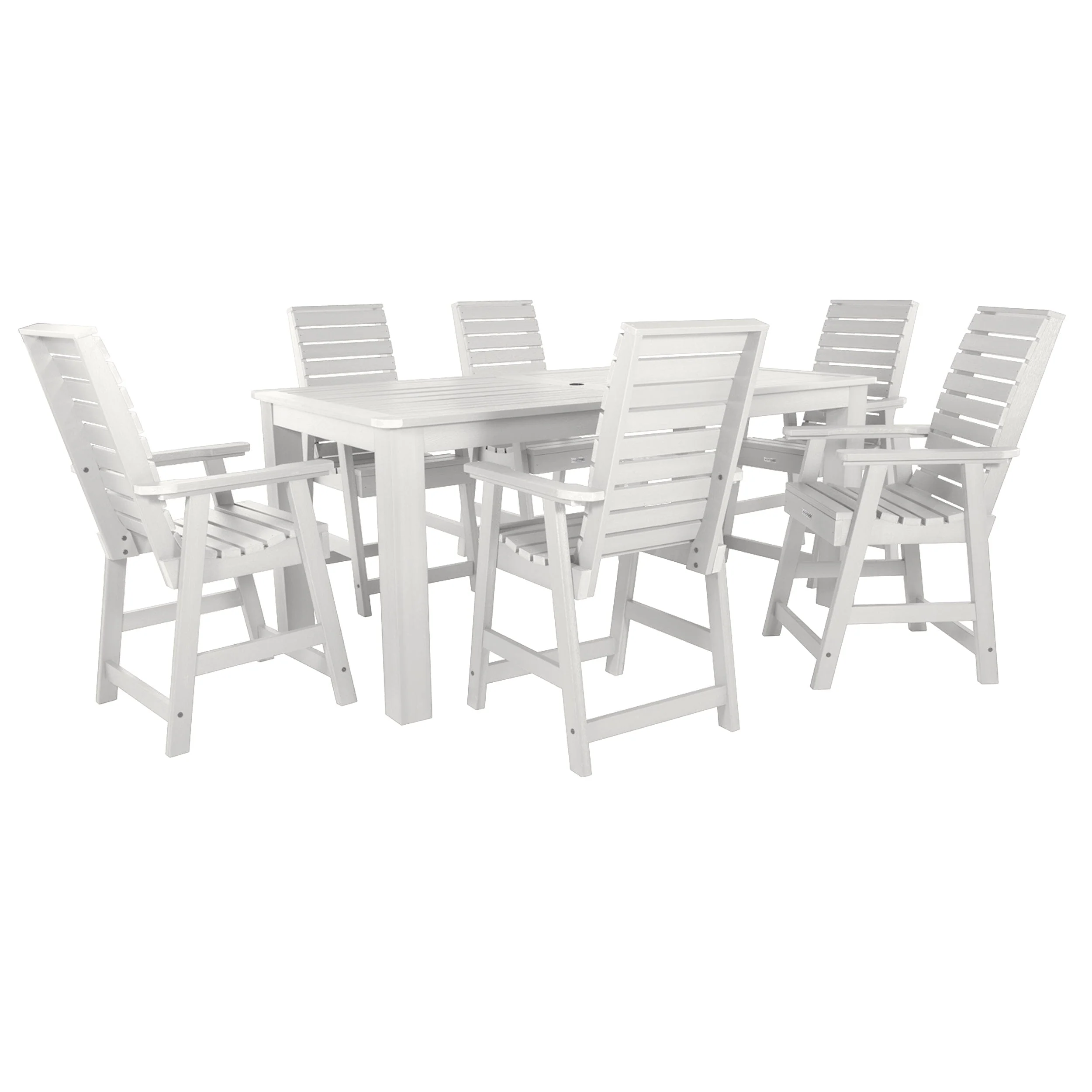 Weatherly 7pc Counter height Dining Set (42” x 84”) - Image 11