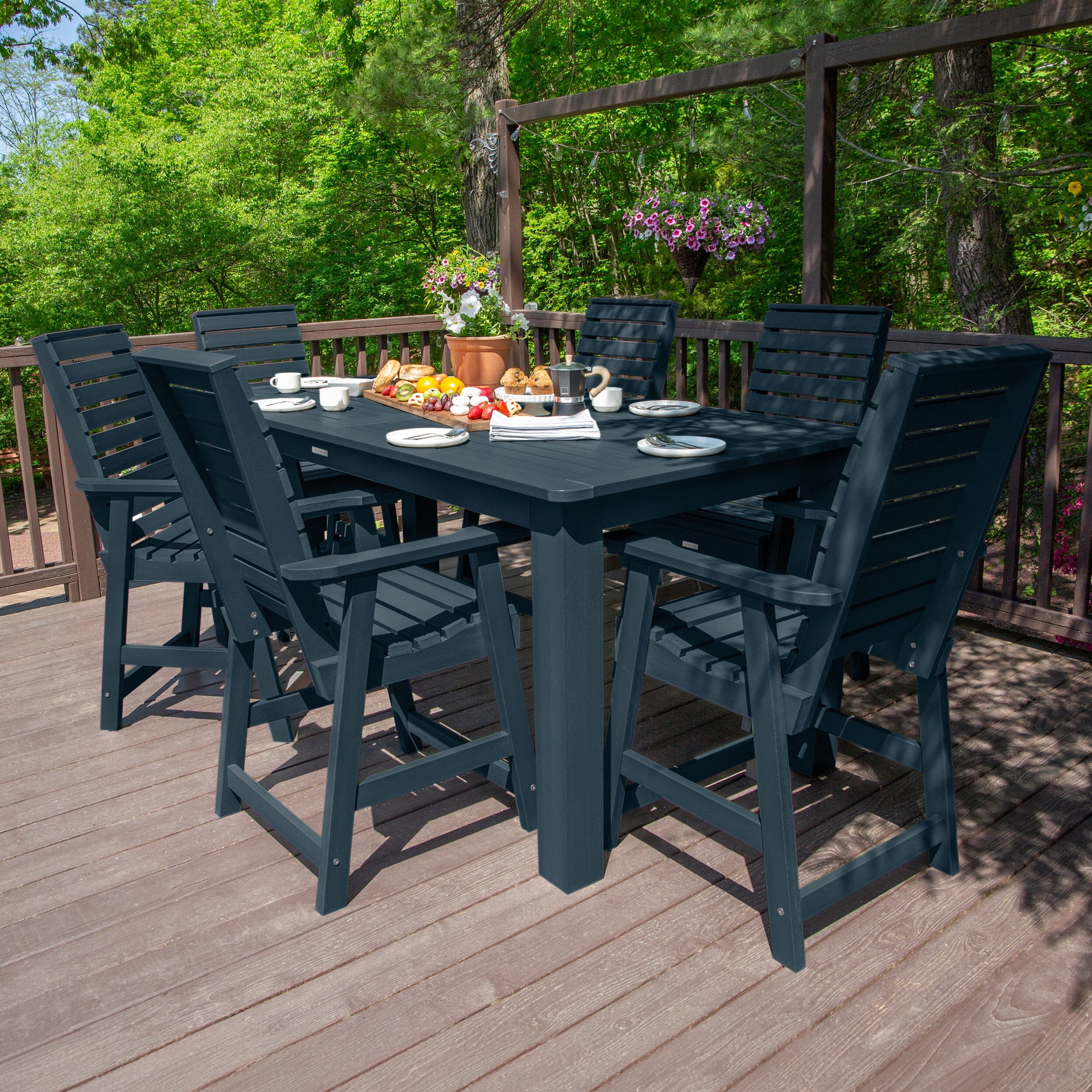 Weatherly 7pc Counter height Dining Set (42” x 84”) - Image 14