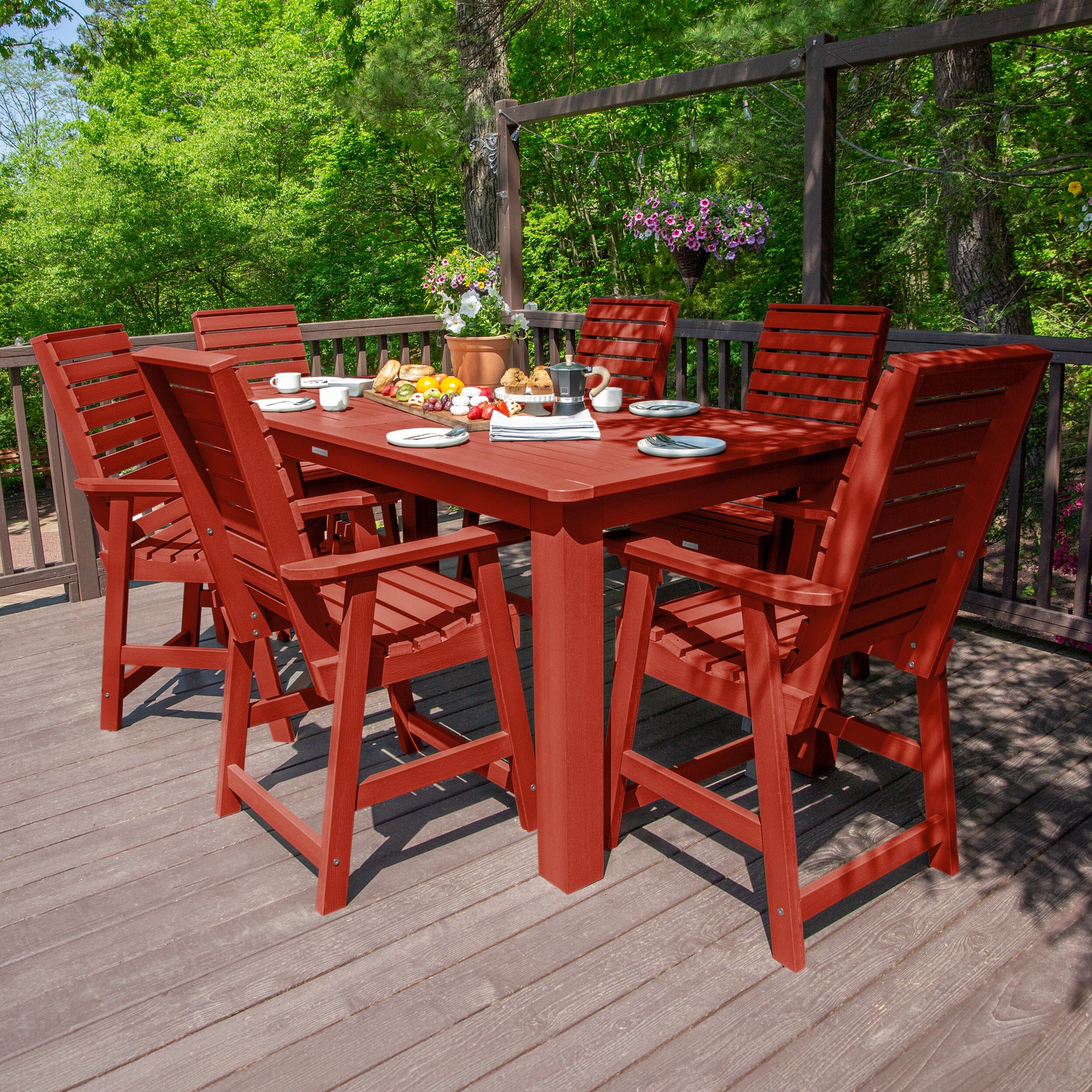 Weatherly 7pc Counter height Dining Set (42” x 84”) - Image 16
