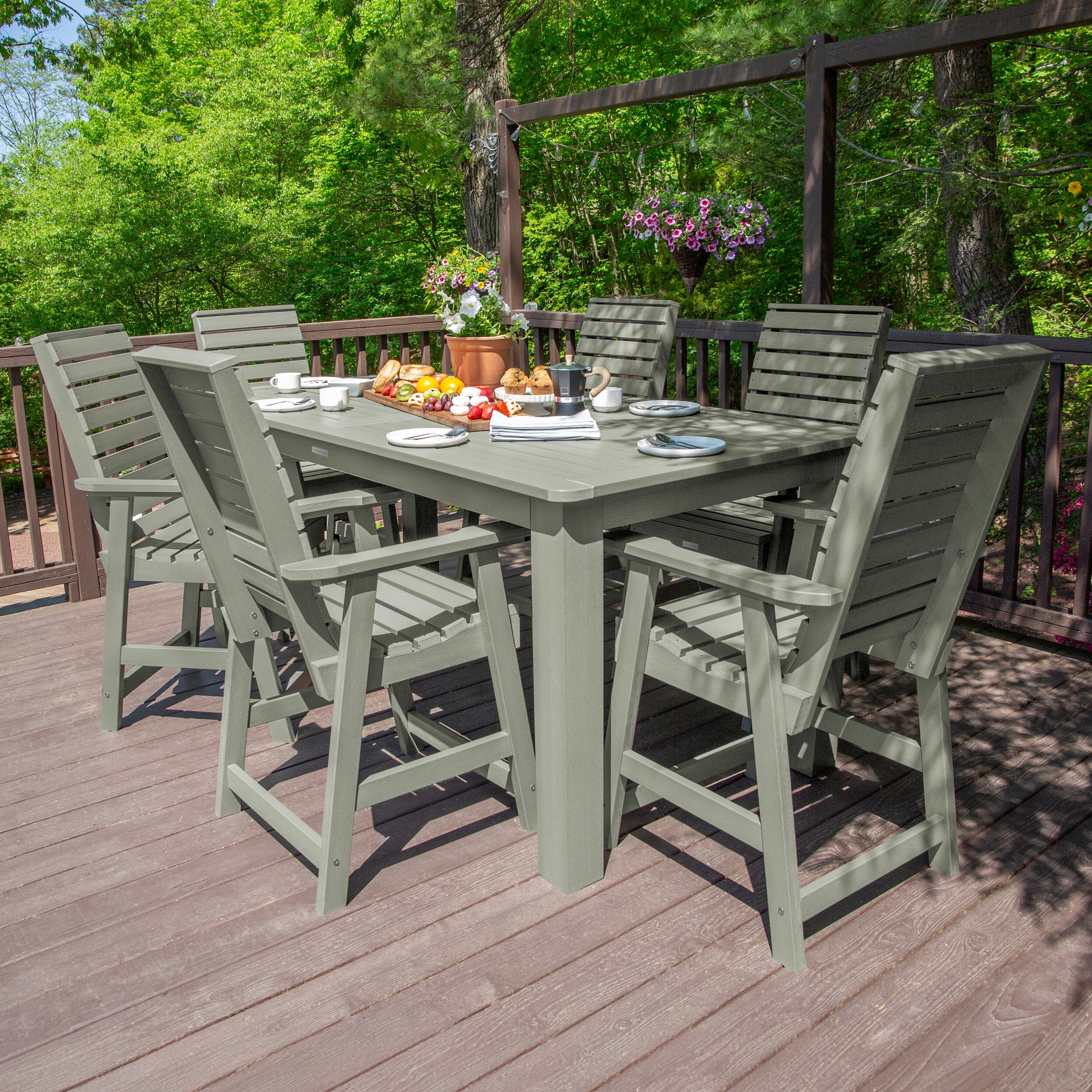 Weatherly 7pc Counter height Dining Set (42” x 84”) - Image 18