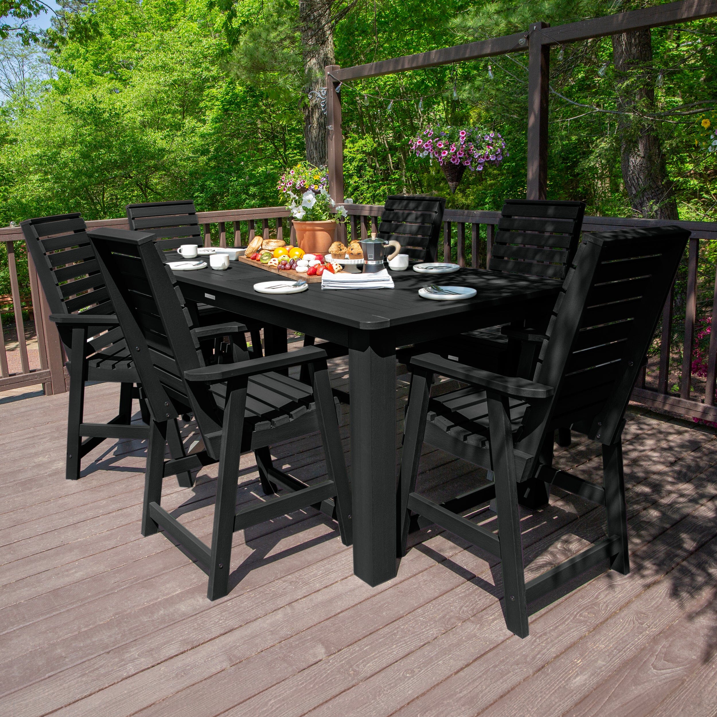 Weatherly 7pc Counter height Dining Set (42” x 84”) - Image 6