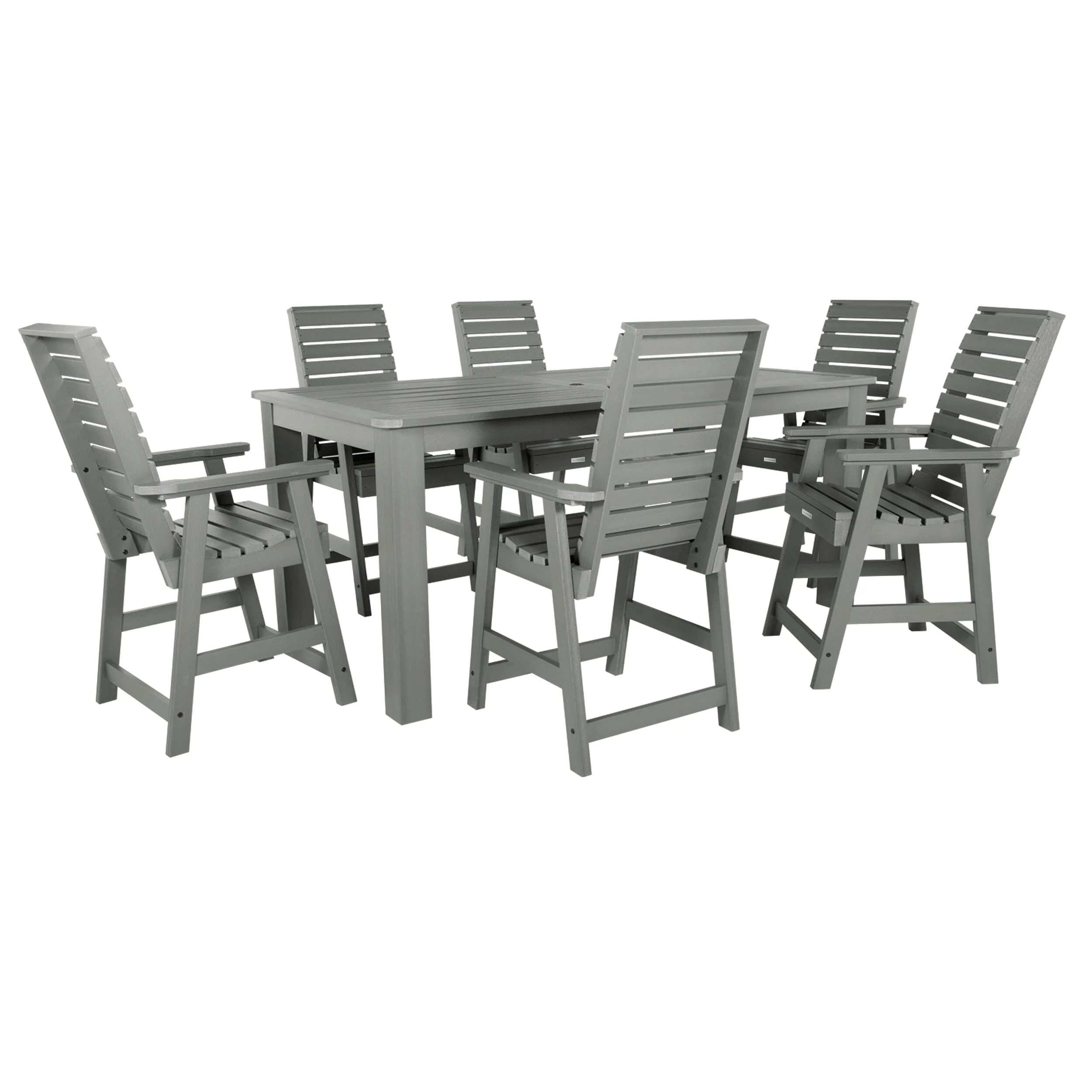 Weatherly 7pc Counter height Dining Set (42” x 84”) - Image 7