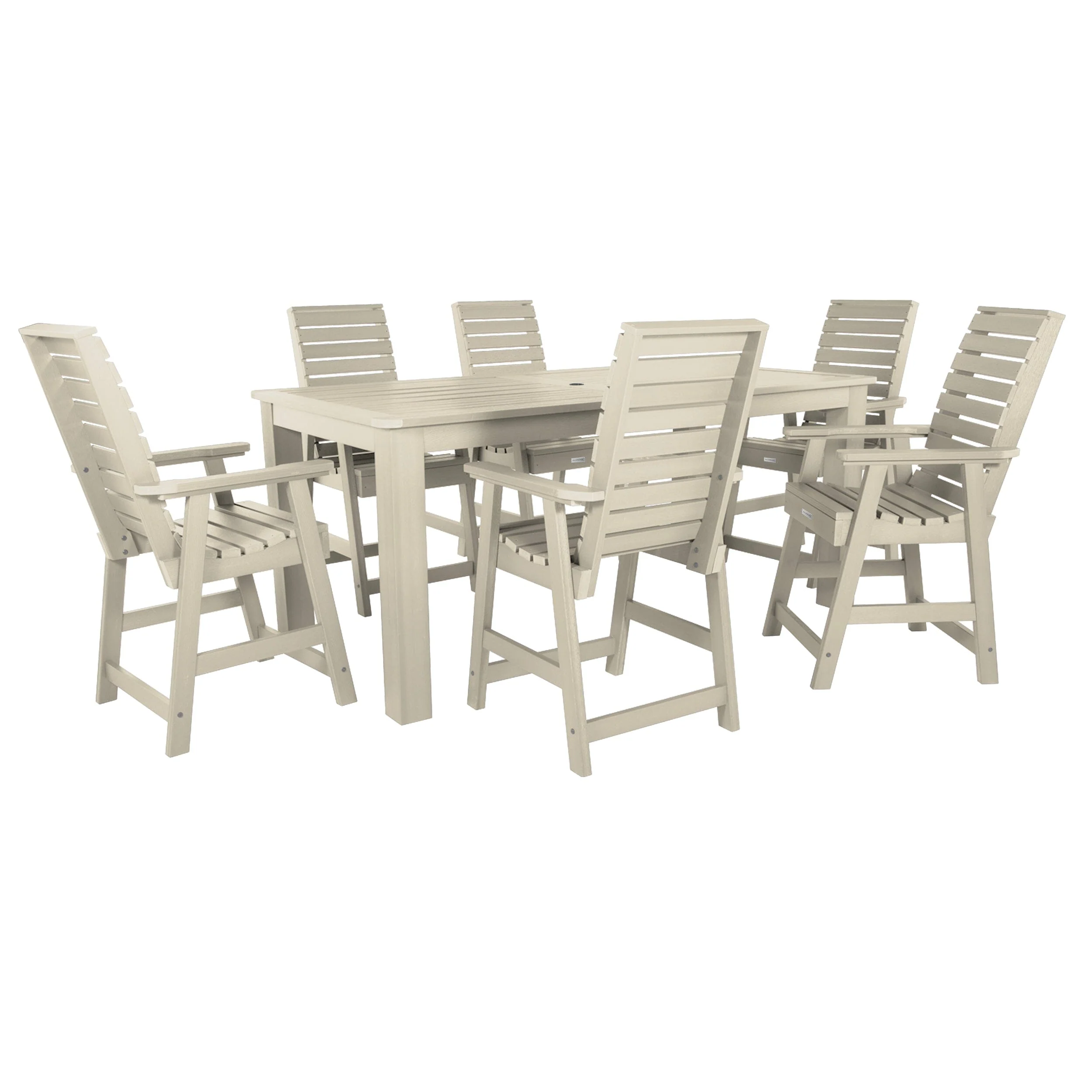 Weatherly 7pc Counter height Dining Set (42” x 84”) - Image 9