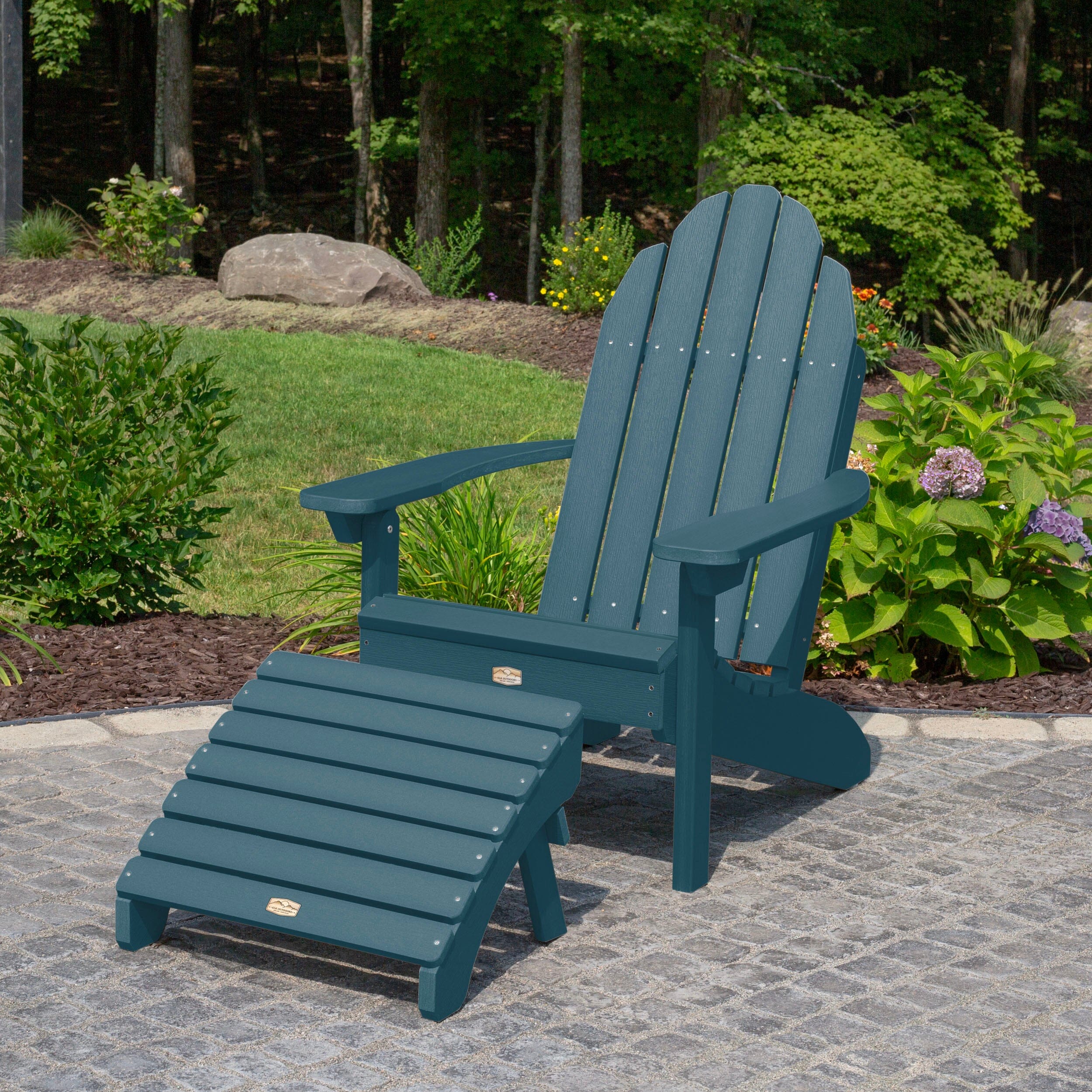 Essential Adirondack Chair with Essential Folding Ottoman - Image 14