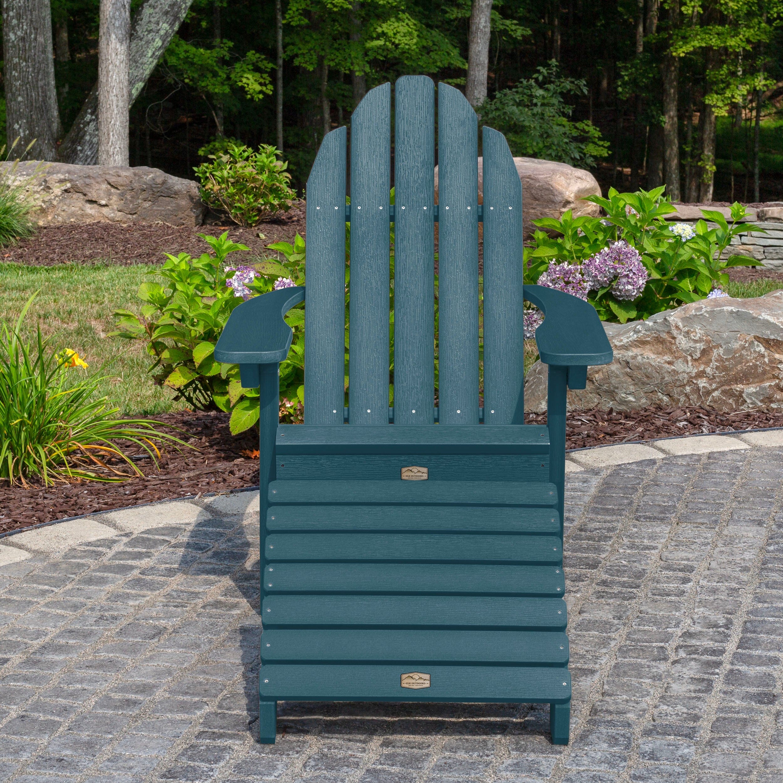 Essential Adirondack Chair with Essential Folding Ottoman - Image 15