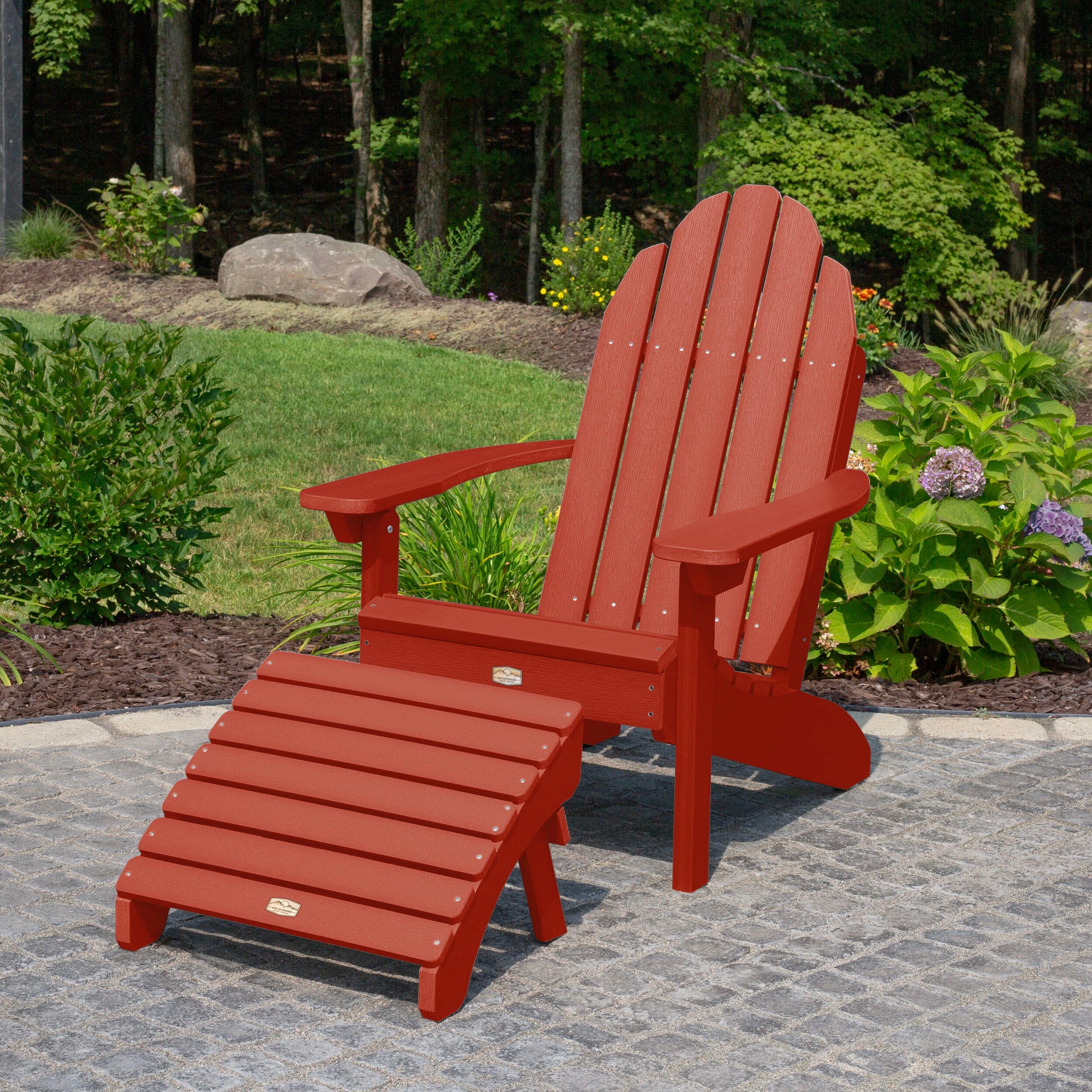 Essential Adirondack Chair with Essential Folding Ottoman - Image 17