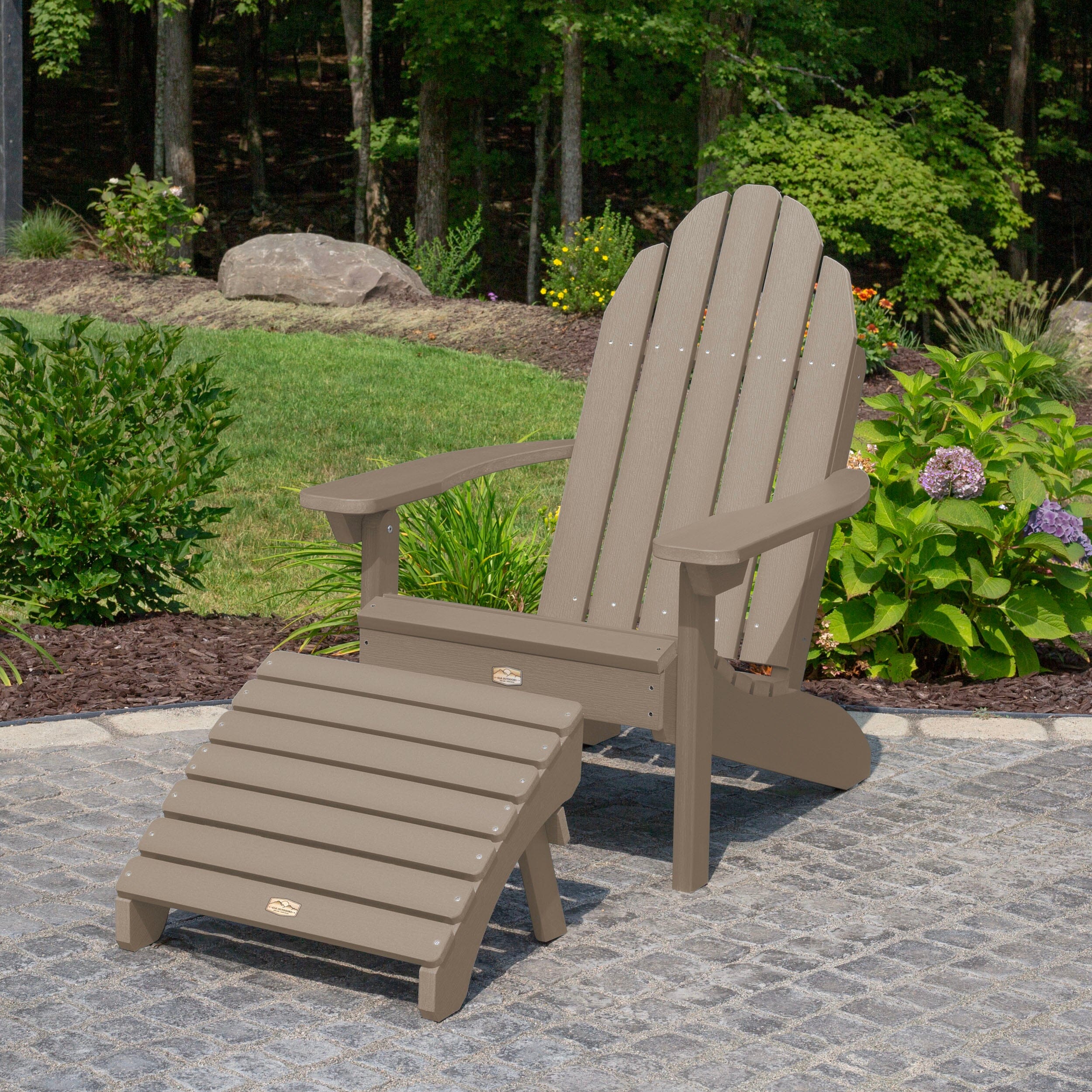Essential Adirondack Chair with Essential Folding Ottoman - Image 32