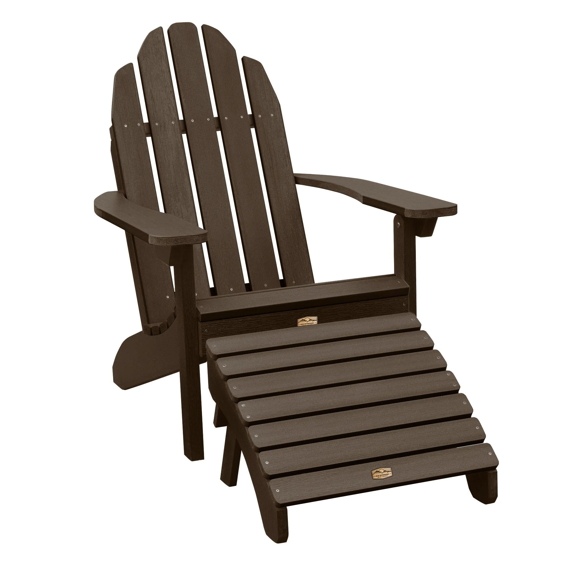 Essential Adirondack Chair with Essential Folding Ottoman - Image 4