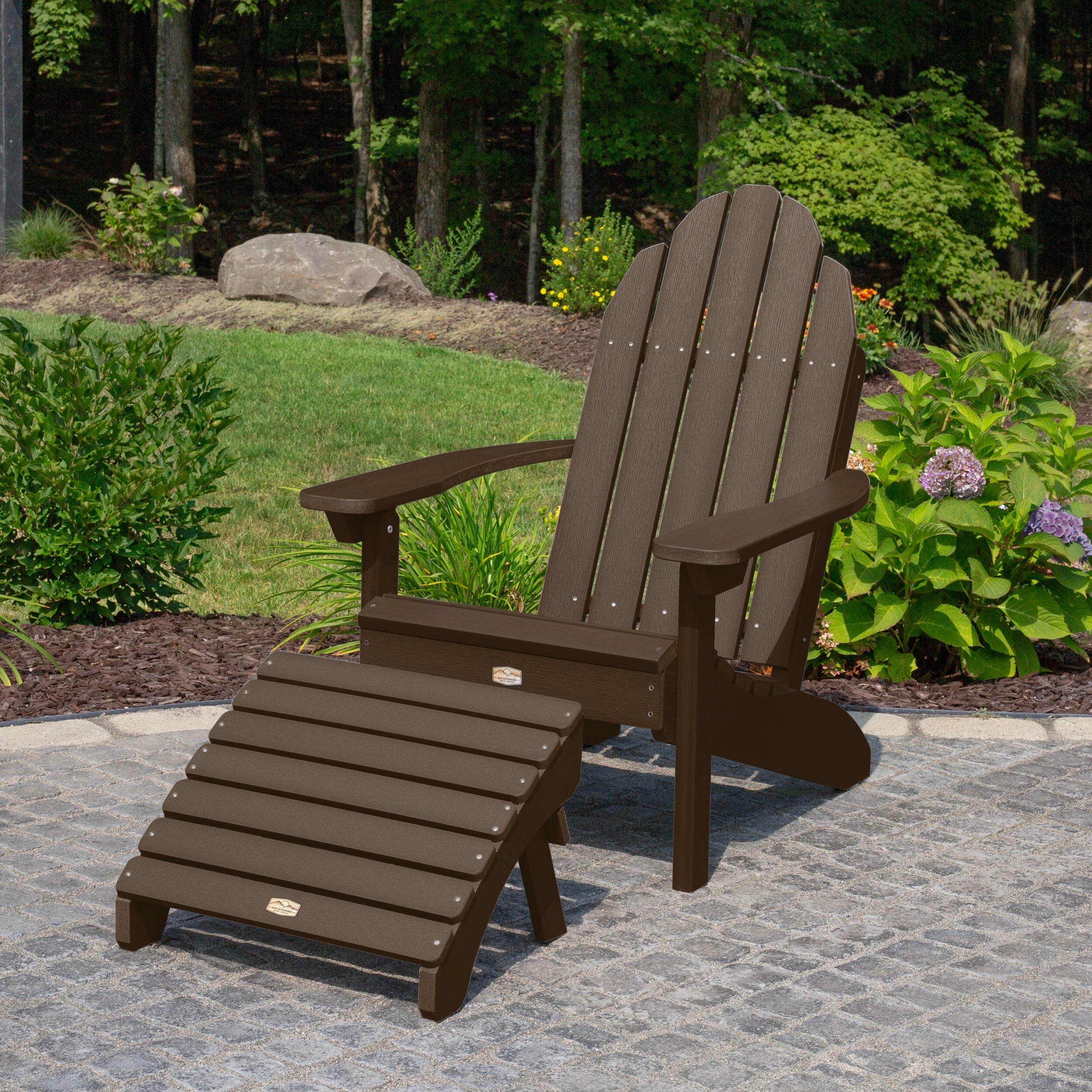 Essential Adirondack Chair with Essential Folding Ottoman - Image 5