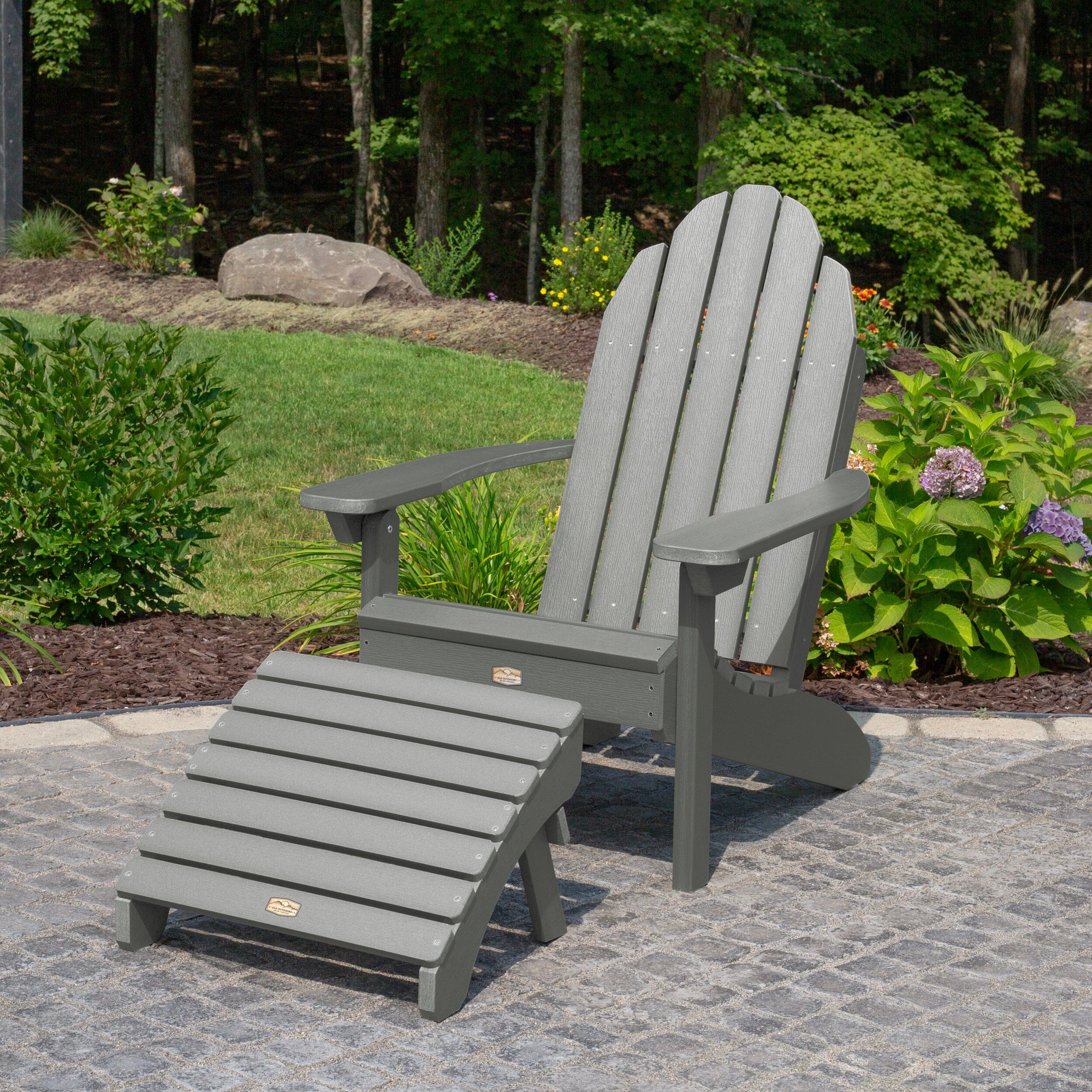 Essential Adirondack Chair with Essential Folding Ottoman - Image 8