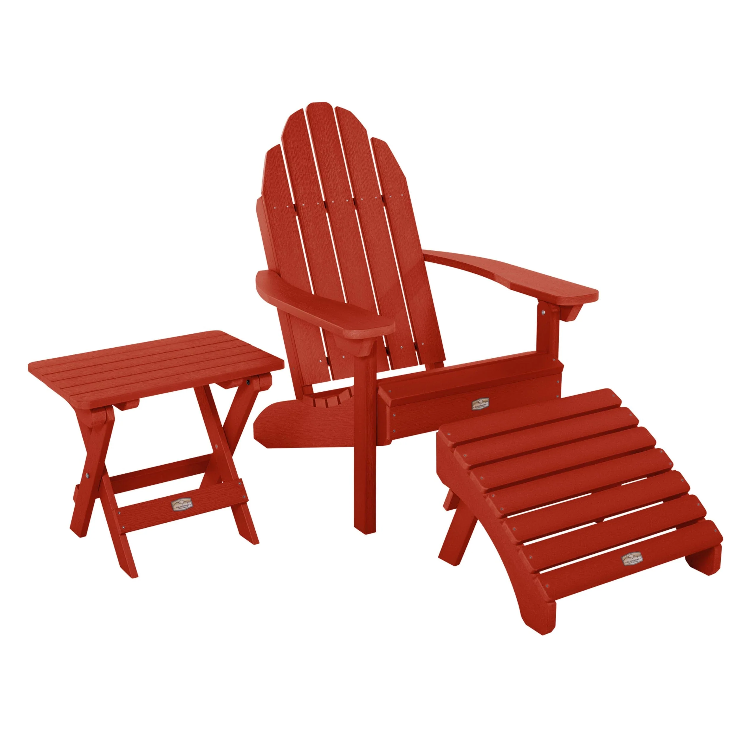 Essential Adirondack Chair with Ottoman & Folding Side Table - Image 11