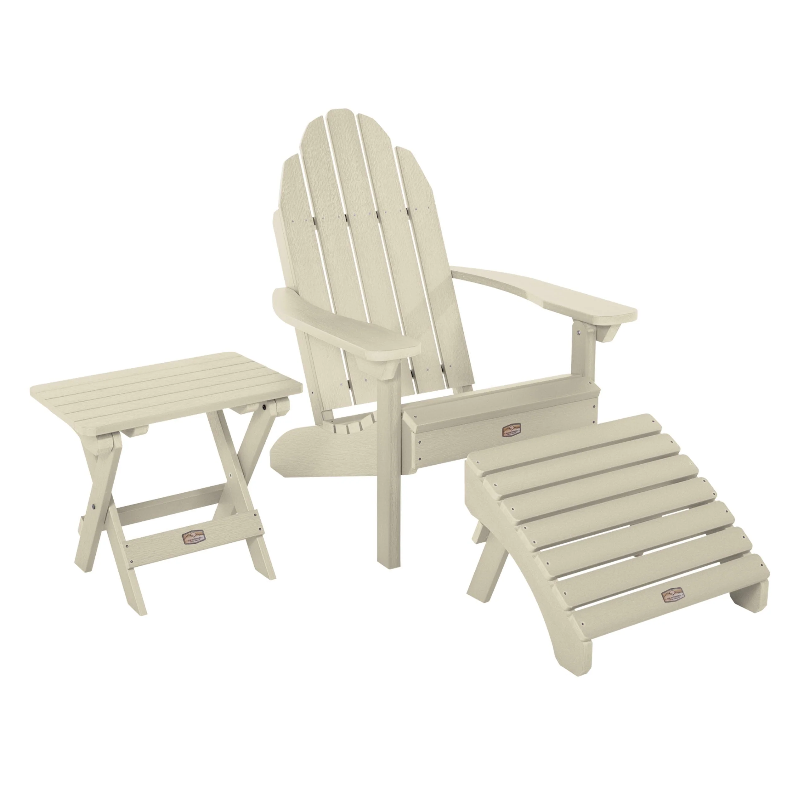 Essential Adirondack Chair with Ottoman & Folding Side Table - Image 13