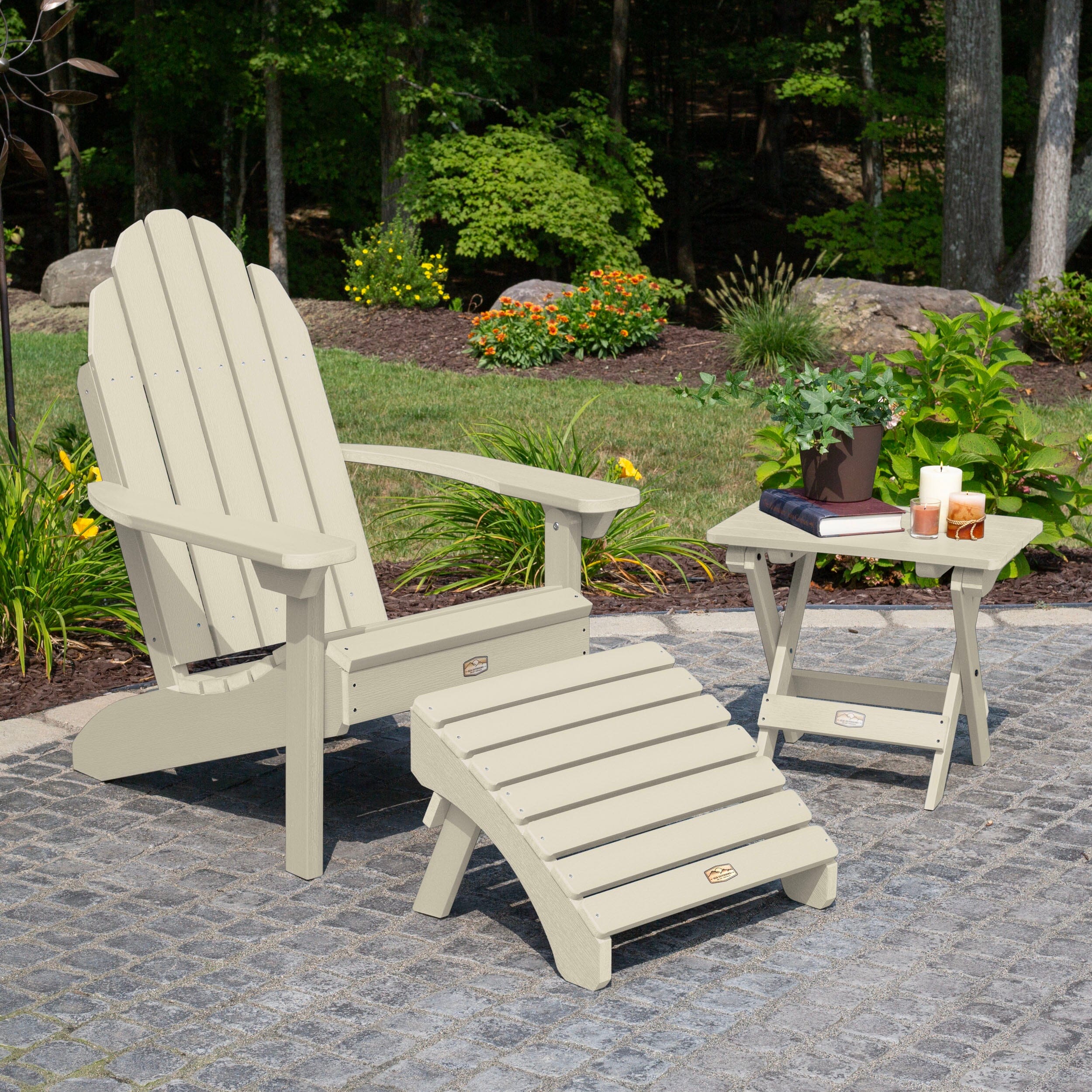 Essential Adirondack Chair with Ottoman & Folding Side Table - Image 14
