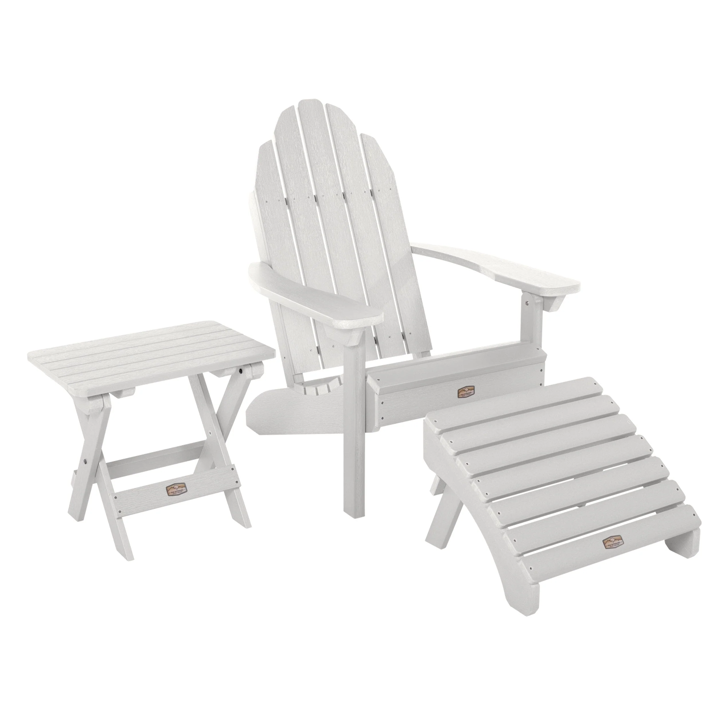 Essential Adirondack Chair with Ottoman & Folding Side Table - Image 15