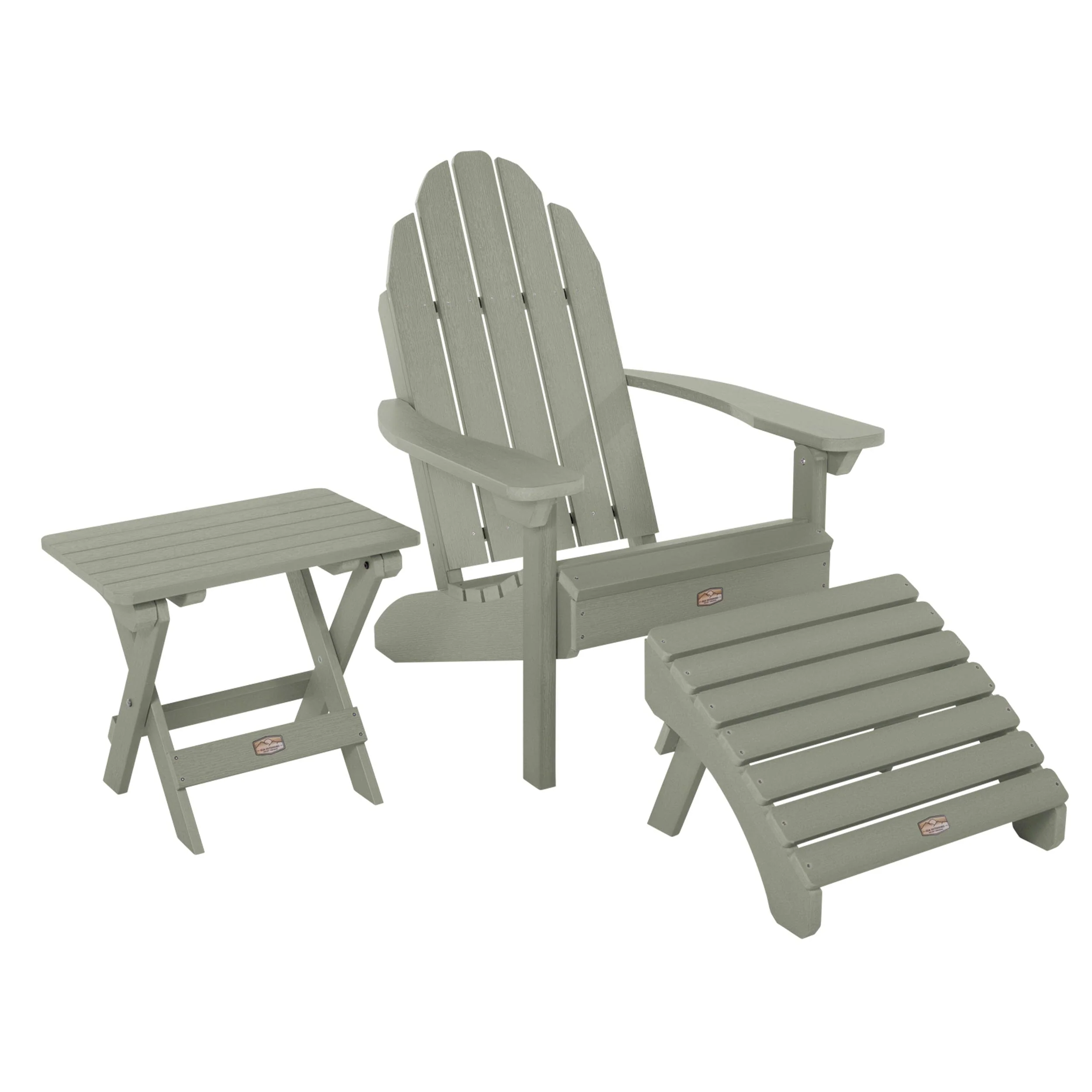 Essential Adirondack Chair with Ottoman & Folding Side Table - Image 17