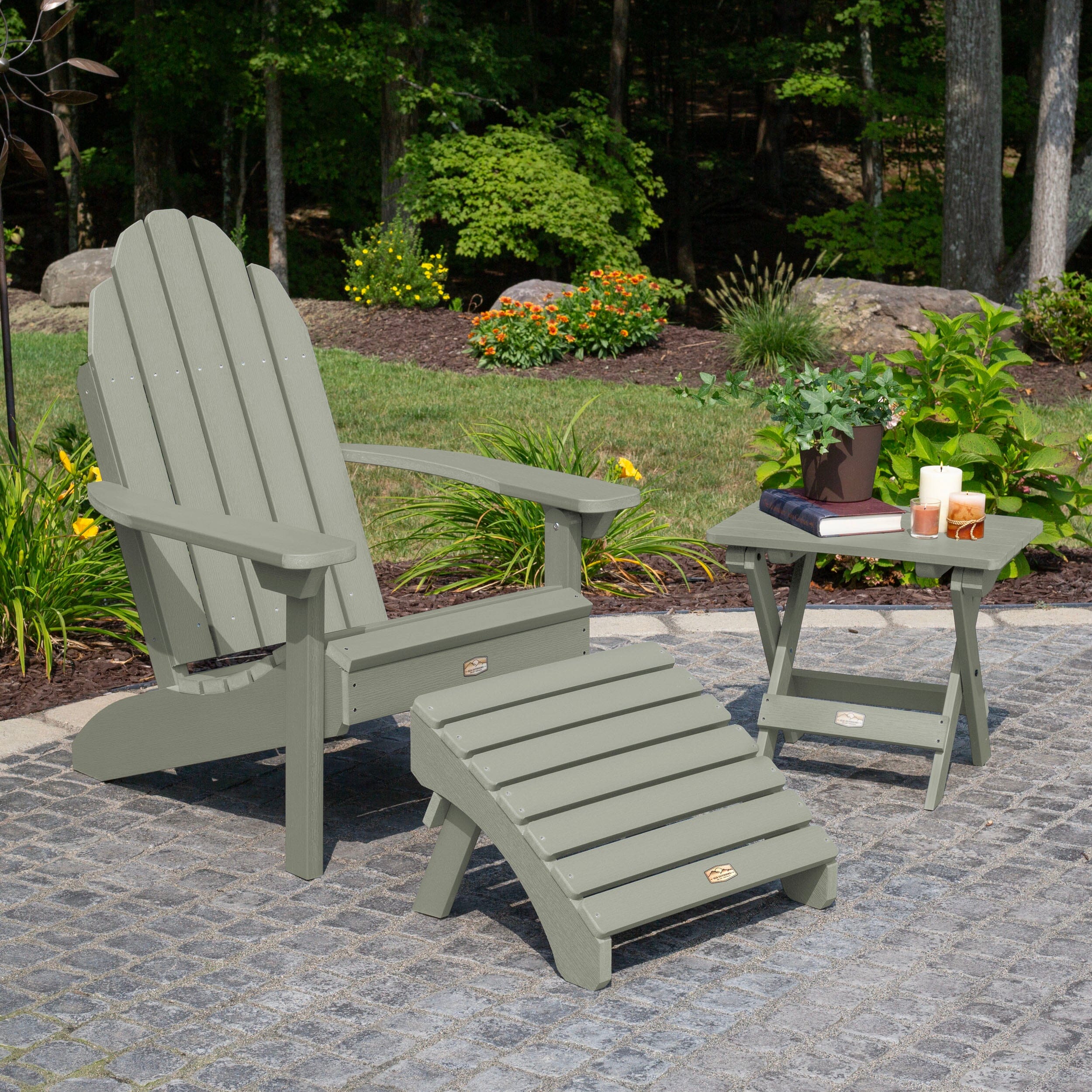 Essential Adirondack Chair with Ottoman & Folding Side Table - Image 18