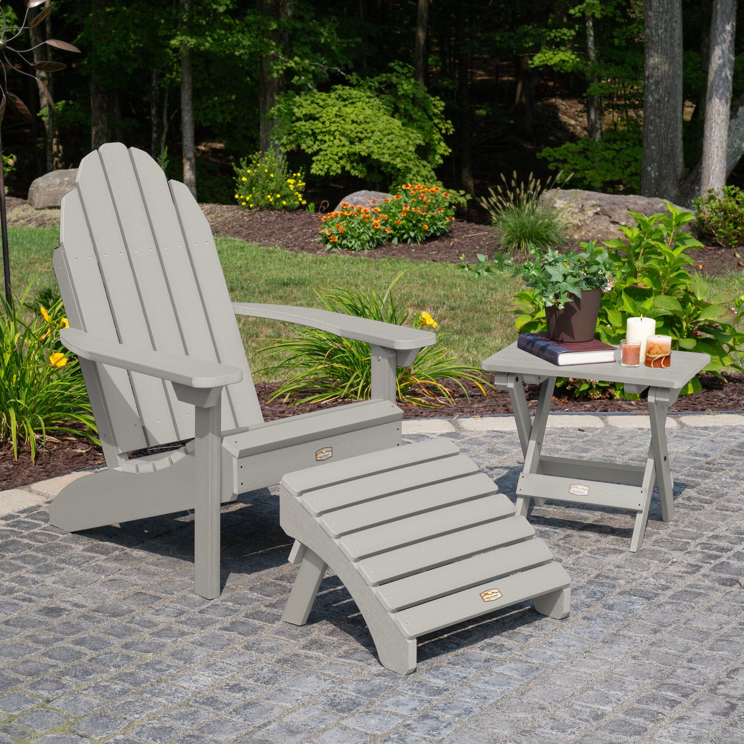 Essential Adirondack Chair with Ottoman & Folding Side Table - Image 20