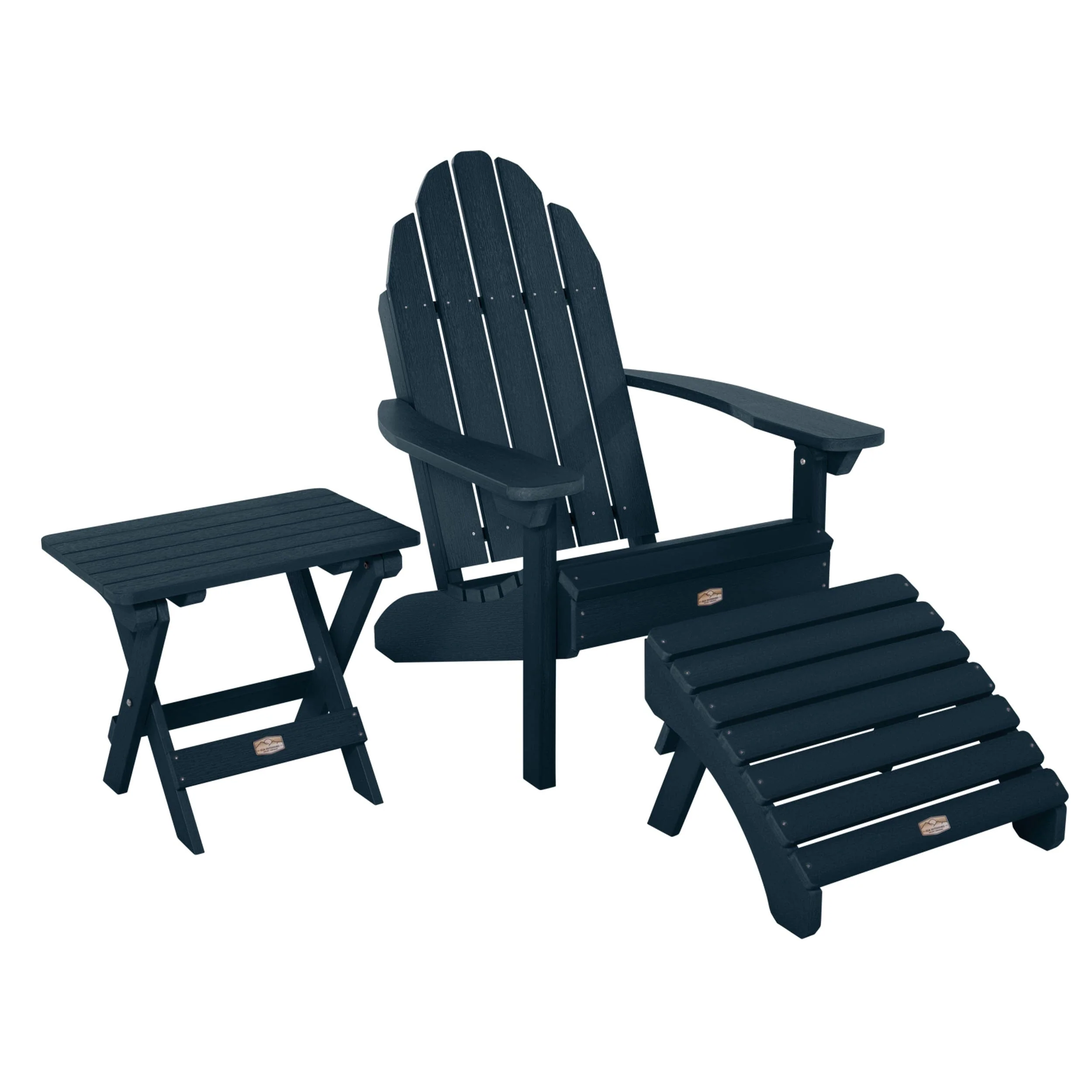 Essential Adirondack Chair with Ottoman & Folding Side Table - Image 7