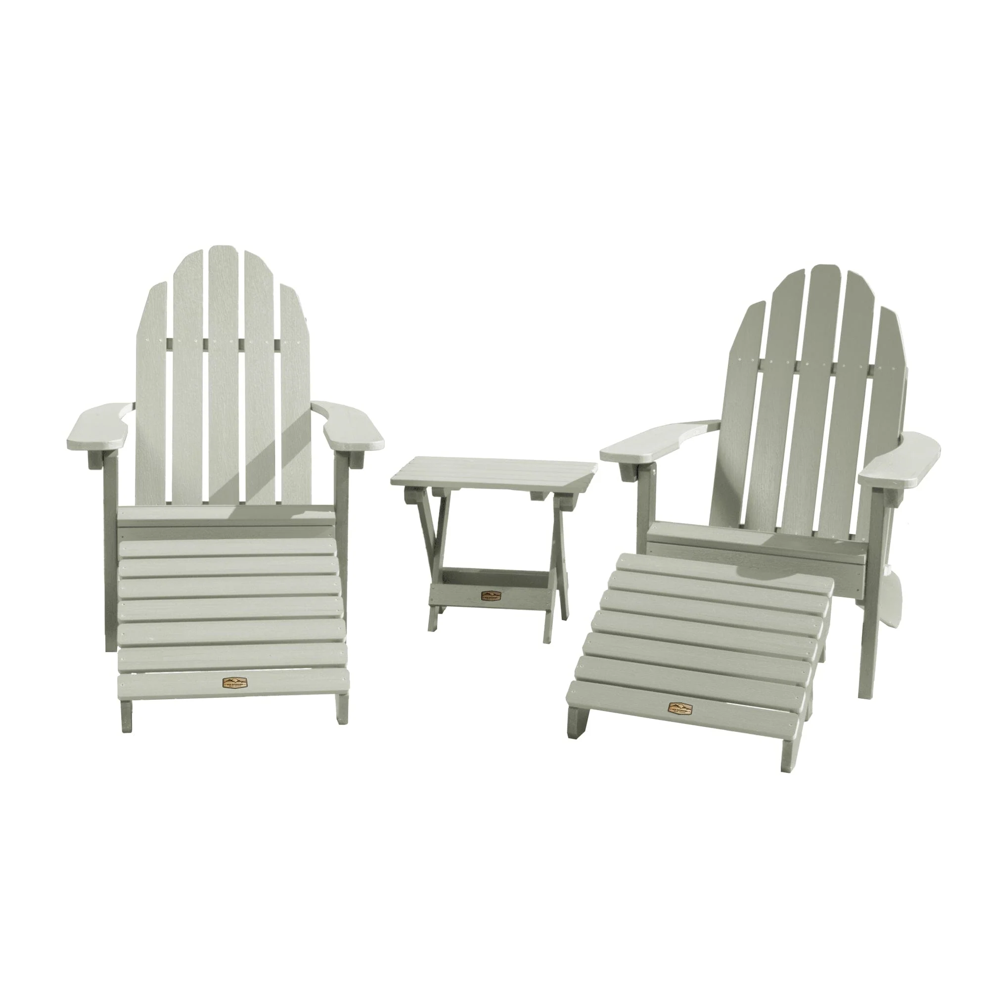 2 Essential Adirondack Chairs, Folding Table & 2 Ottomans - Image 17