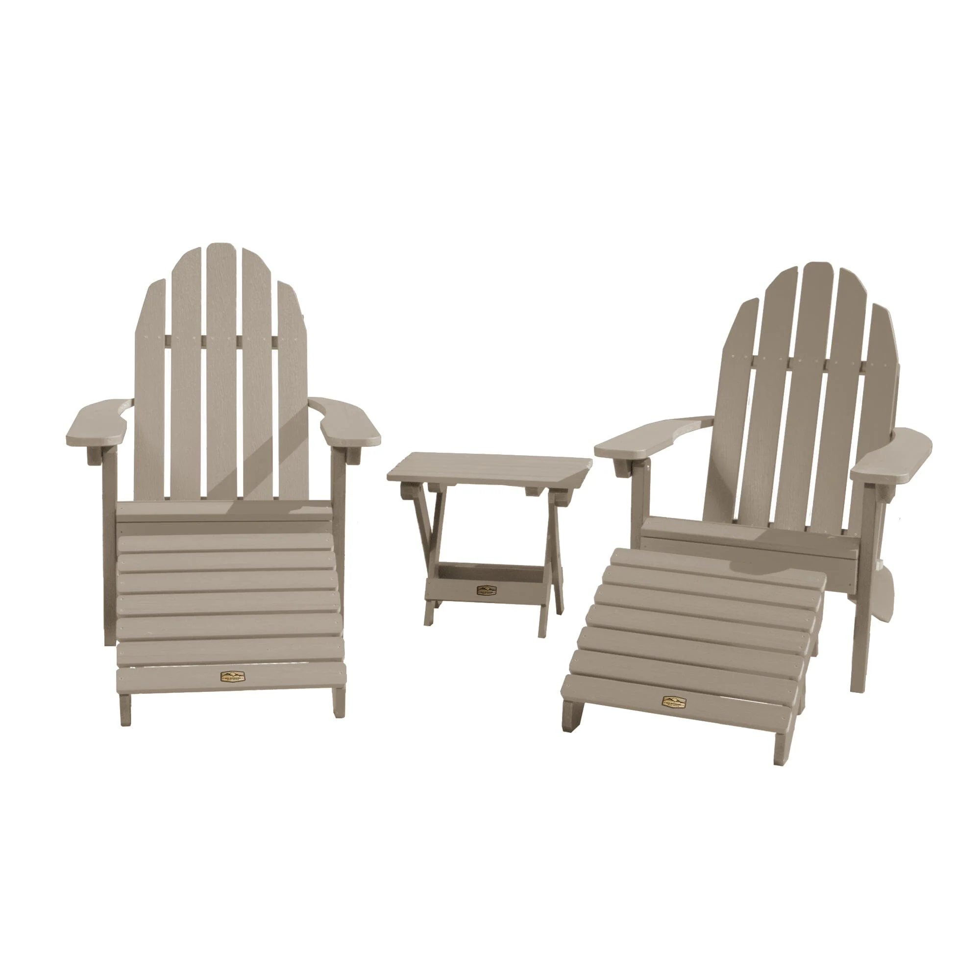 2 Essential Adirondack Chairs, Folding Table & 2 Ottomans - Image 21