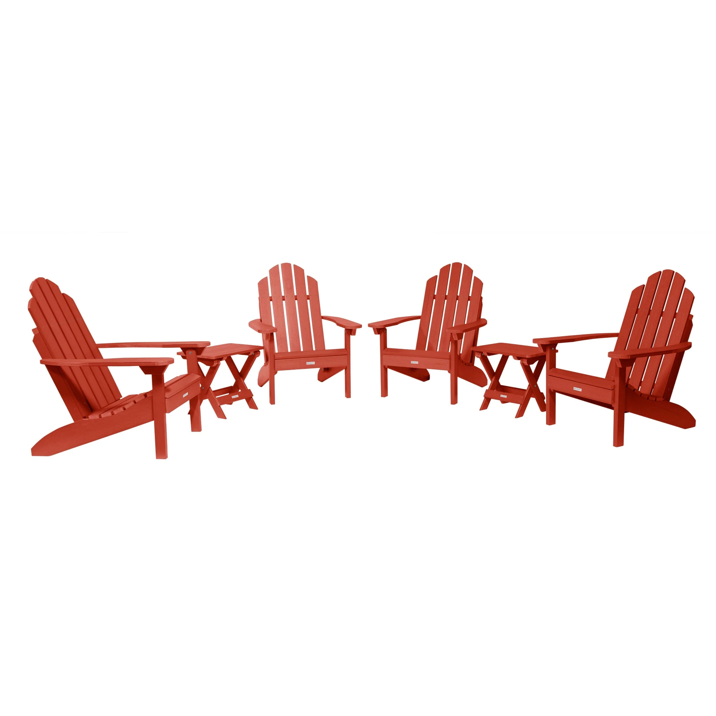 4 Classic Westport Adirondack Chairs with 2 Folding Side Tables - Image 11