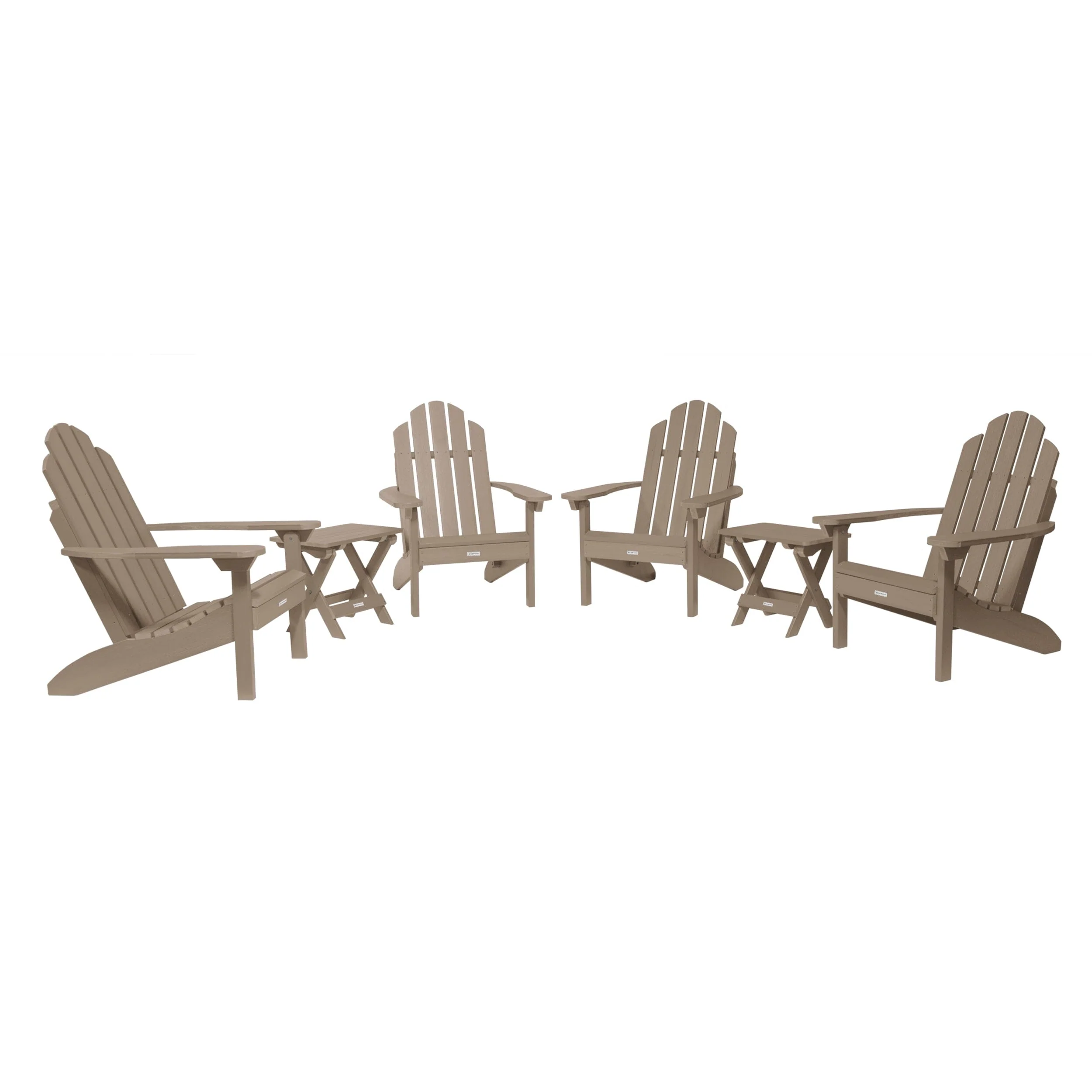 4 Classic Westport Adirondack Chairs with 2 Folding Side Tables - Image 21