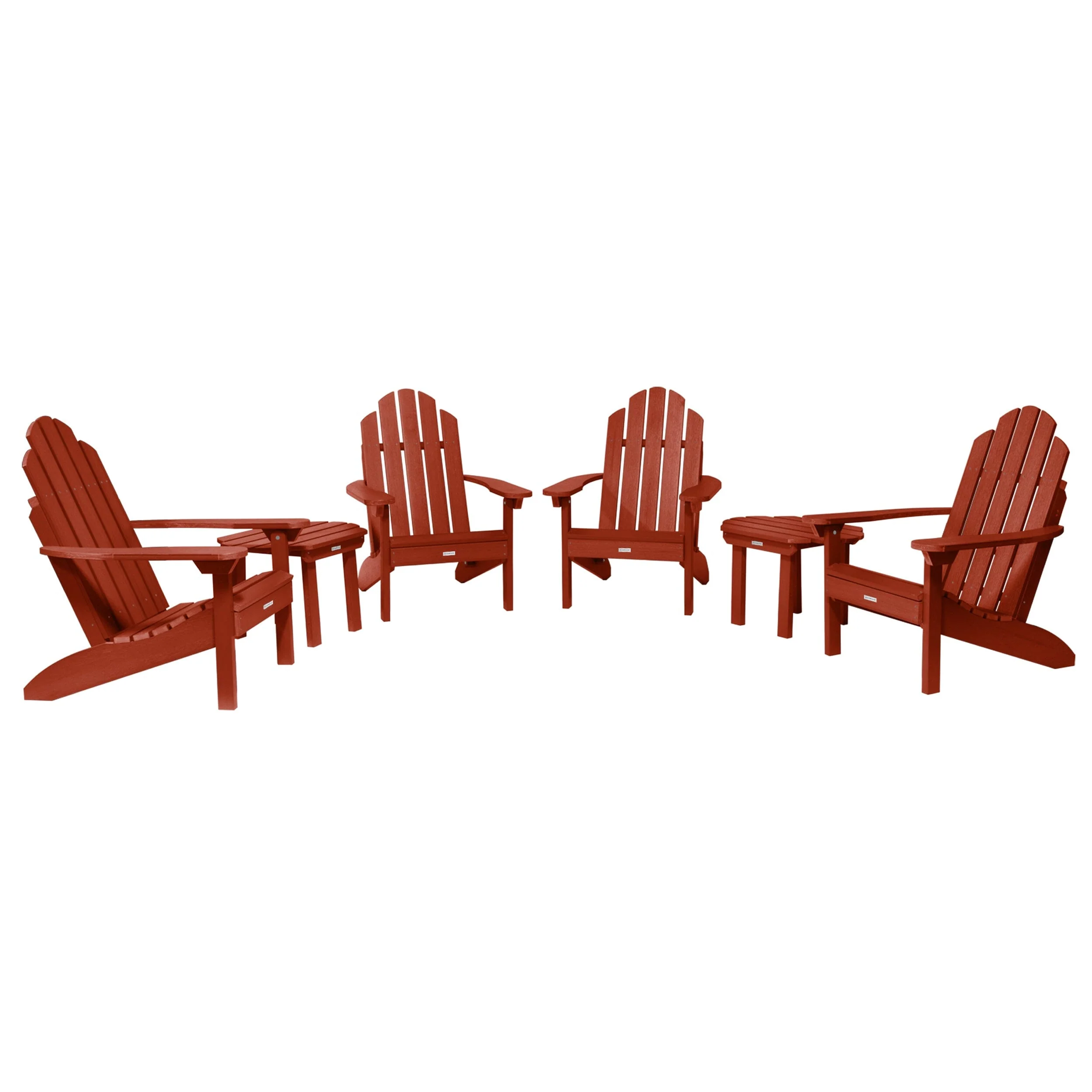 4 Classic Westport Adirondack Chairs with 2 Side Tables - Image 11