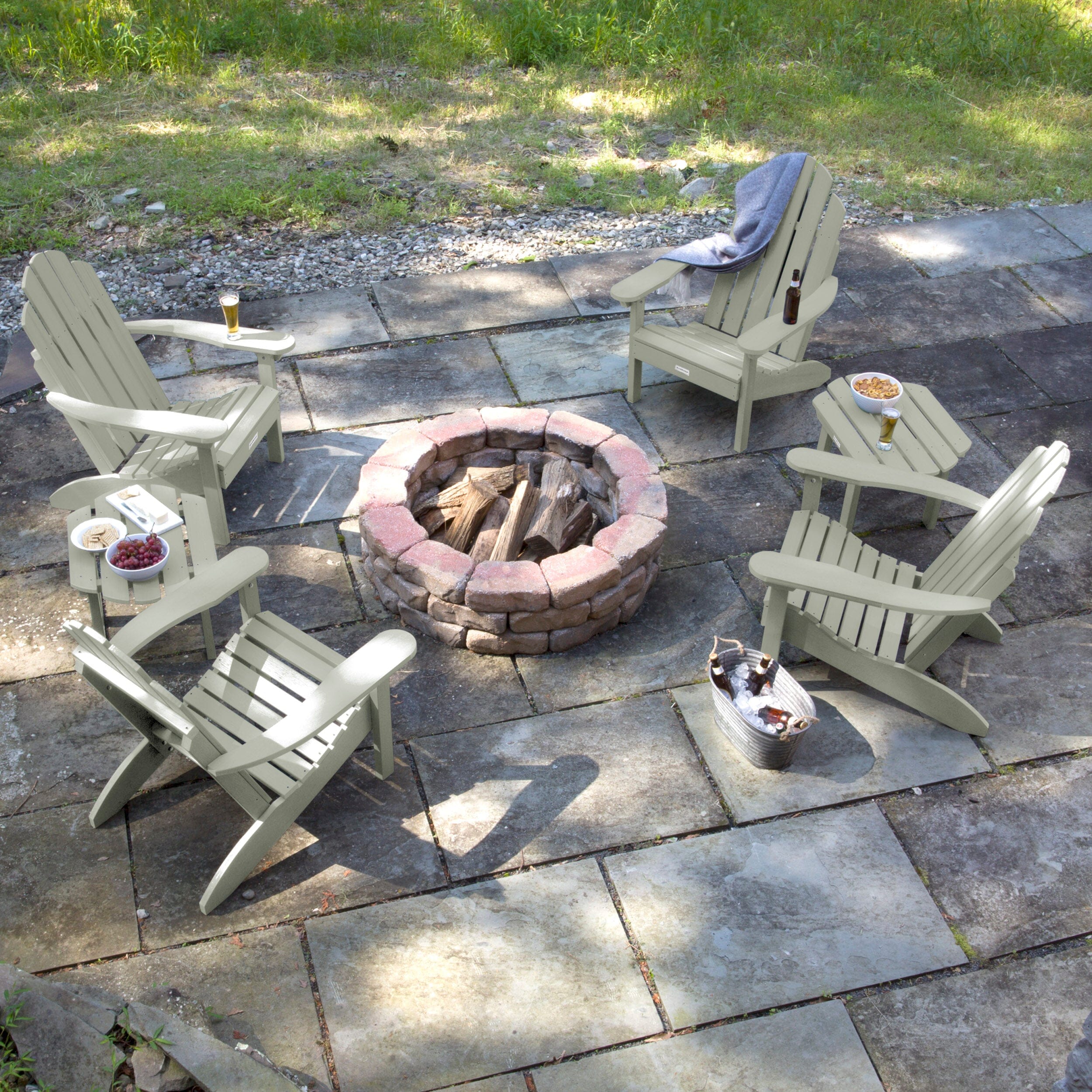 4 Classic Westport Adirondack Chairs with 2 Side Tables - Image 18