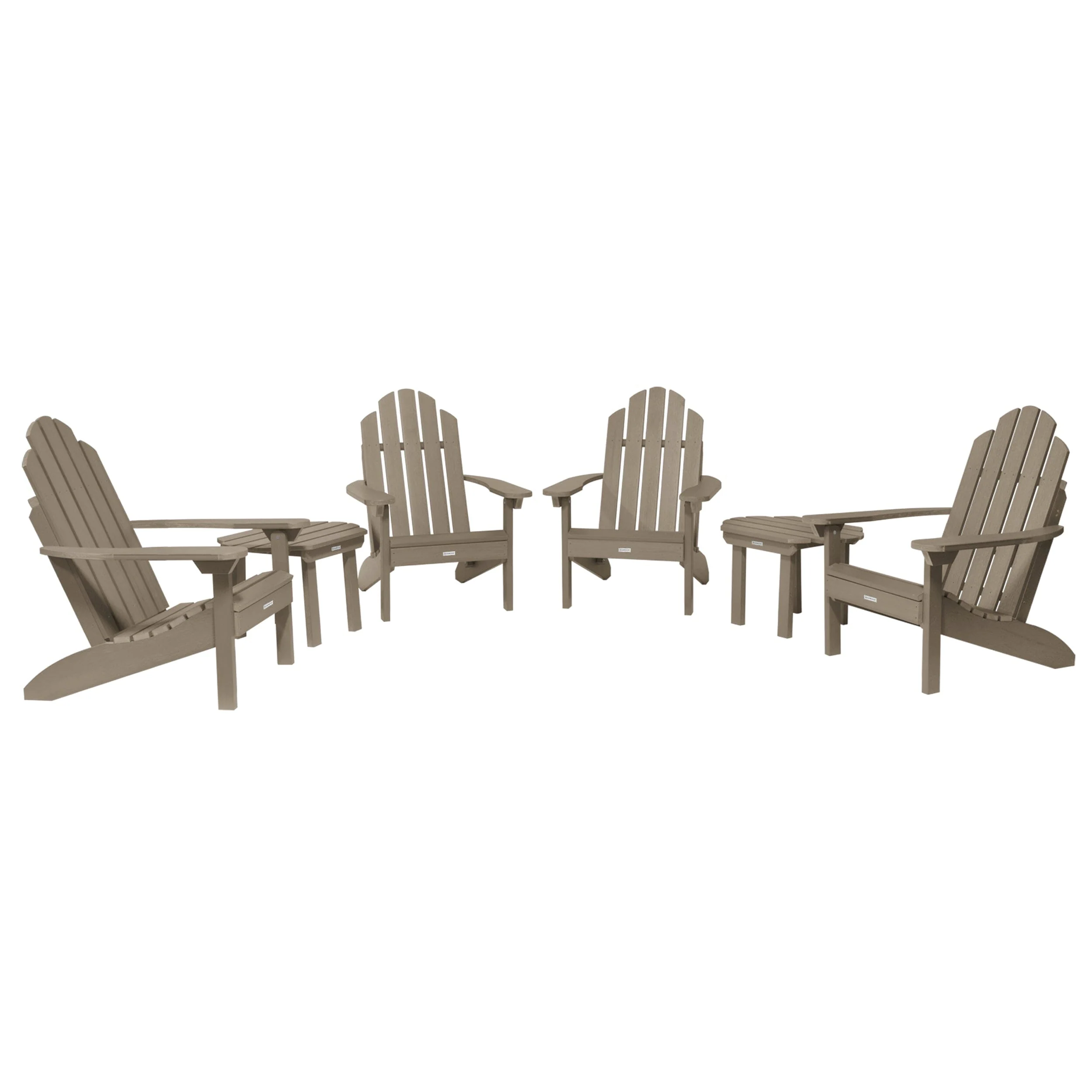 4 Classic Westport Adirondack Chairs with 2 Side Tables - Image 21