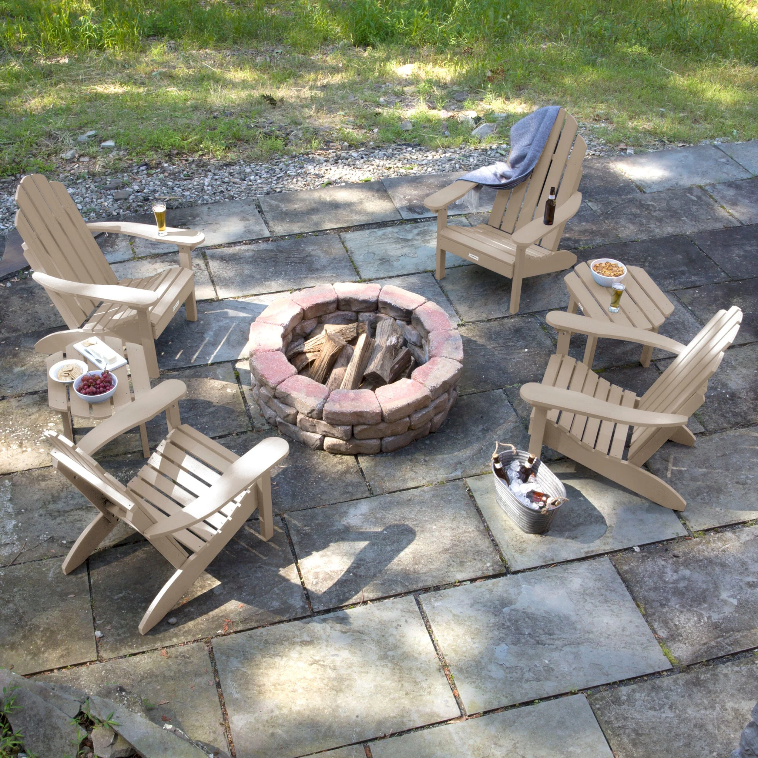 4 Classic Westport Adirondack Chairs with 2 Side Tables - Image 22