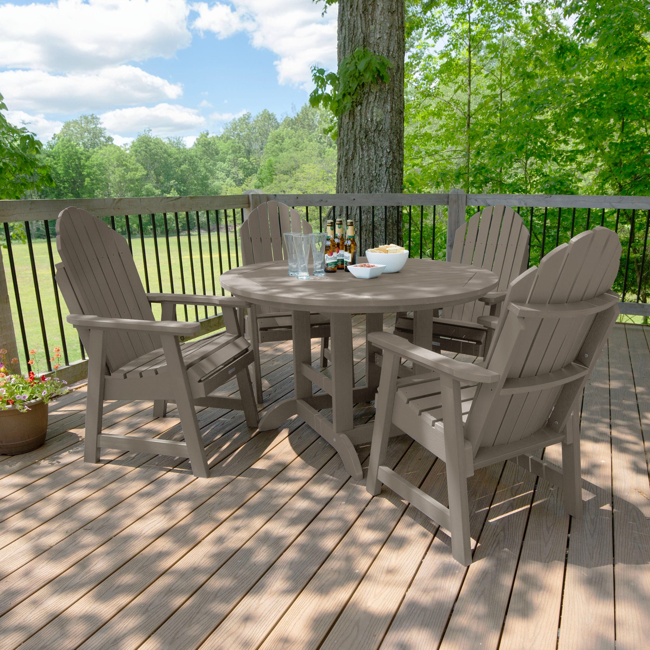 Hamilton 5pc 48in Round Dining Set - Dining Height - Image 32